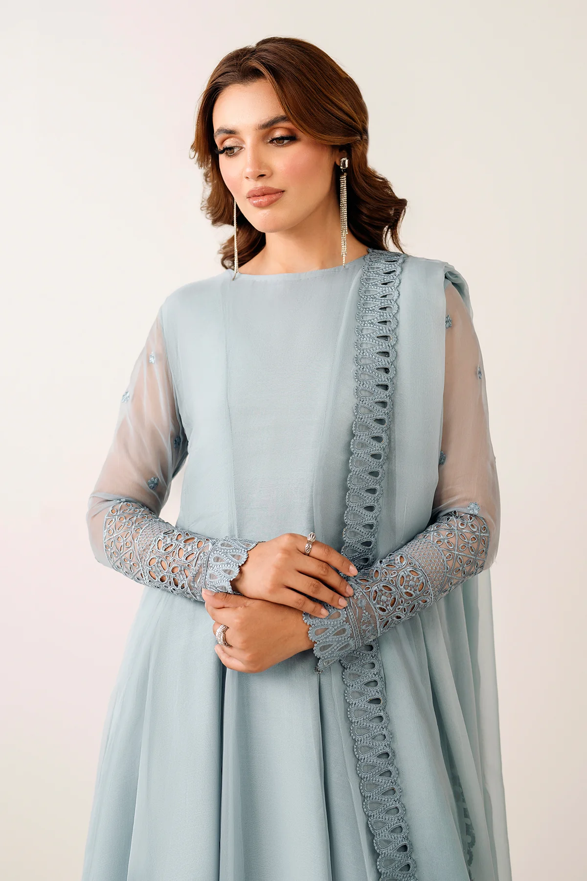 EMBROIDERED CHIFFON DUPATTA 67 - Image 4