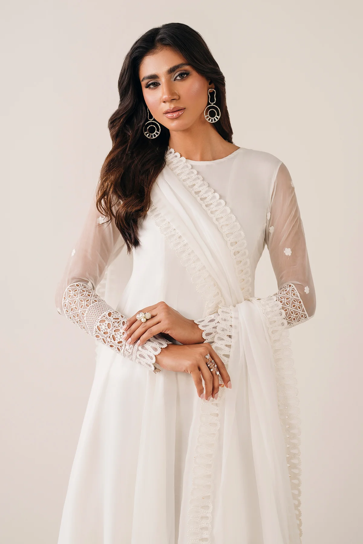 EMBROIDERED CHIFFON DUPATTA 69 - Image 3