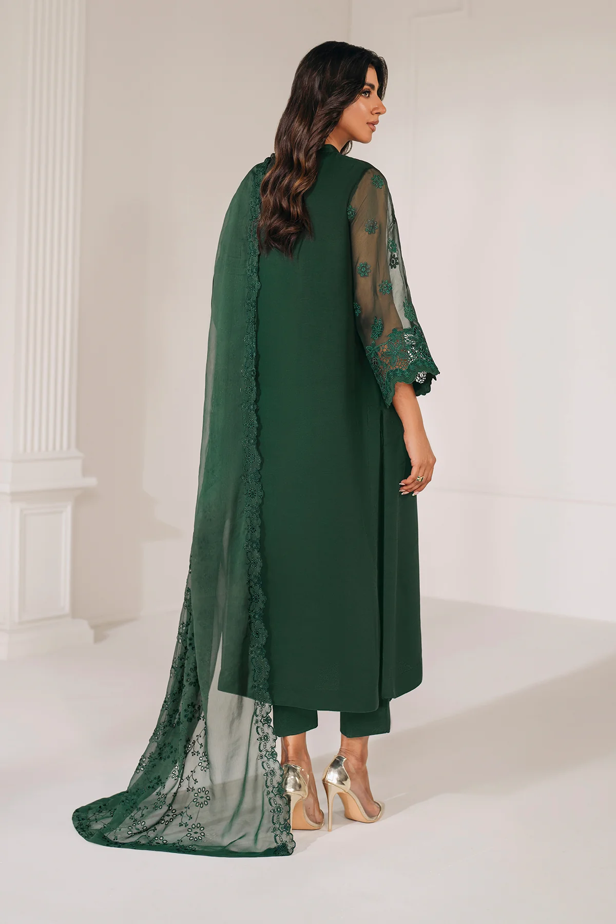 EMBROIDERED CHIFFON DUPATTA 70 - Image 2