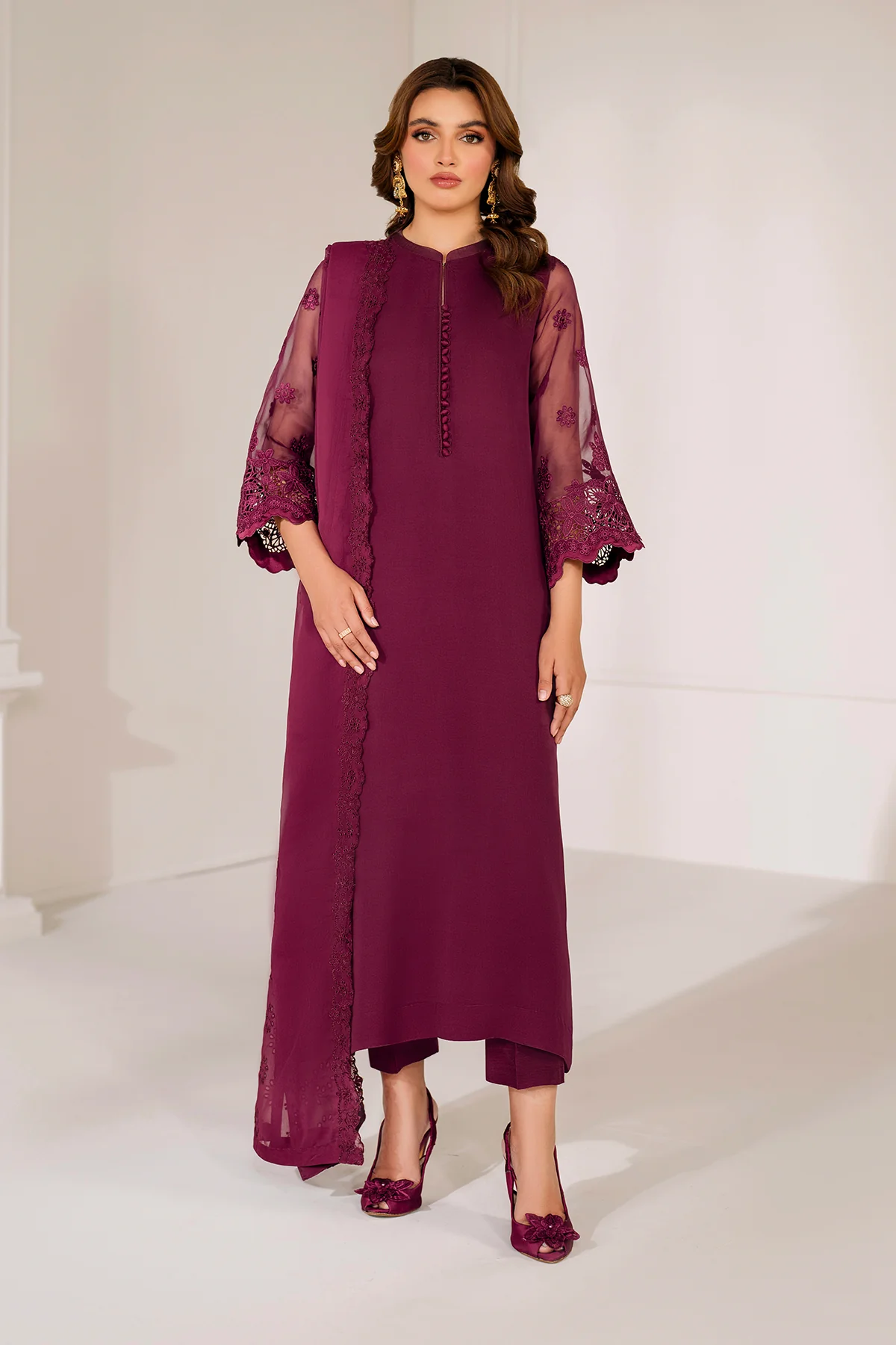 EMBROIDERED CHIFFON DUPATTA 71