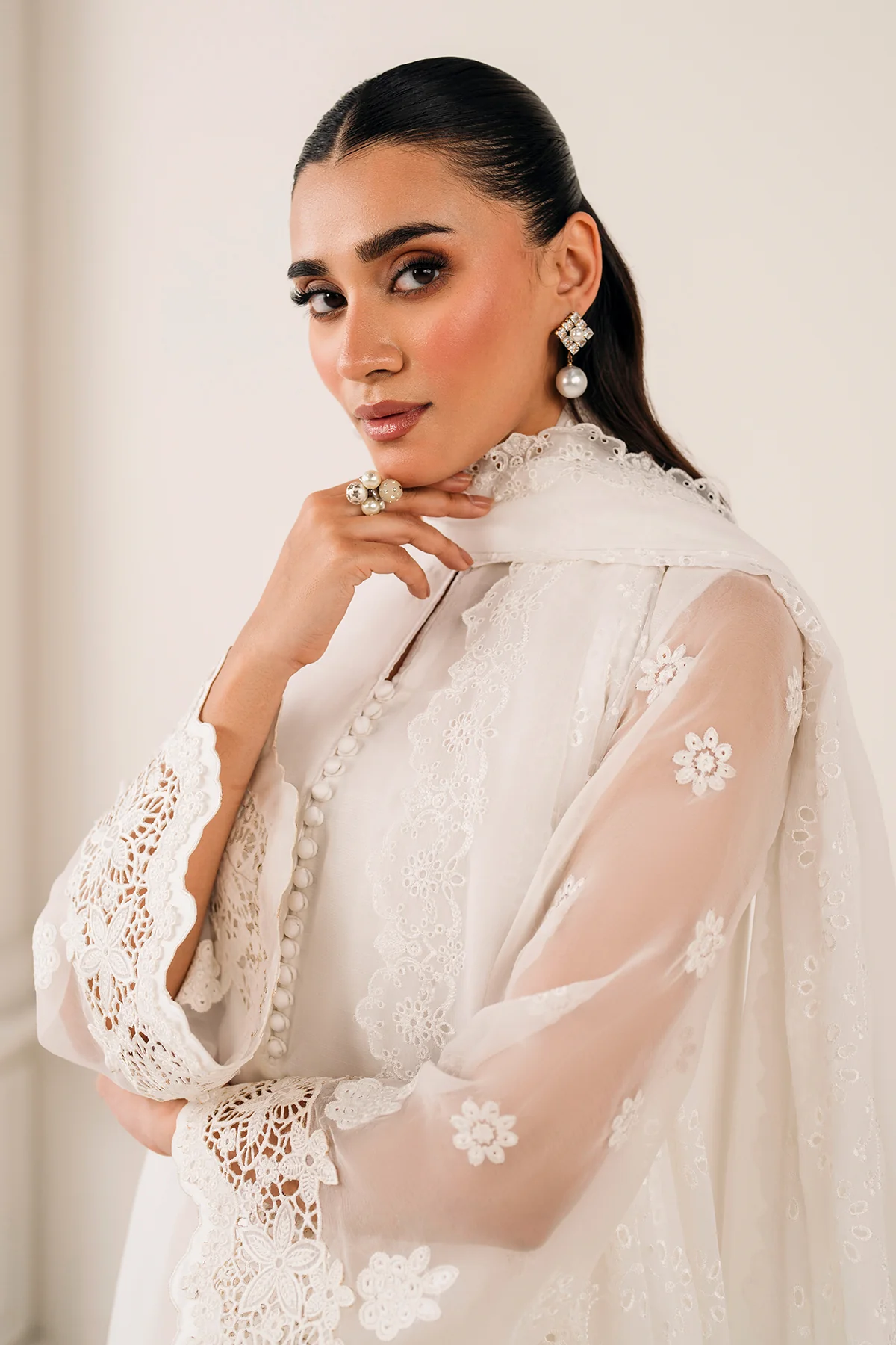 EMBROIDERED CHIFFON DUPATTA 73 - Image 3