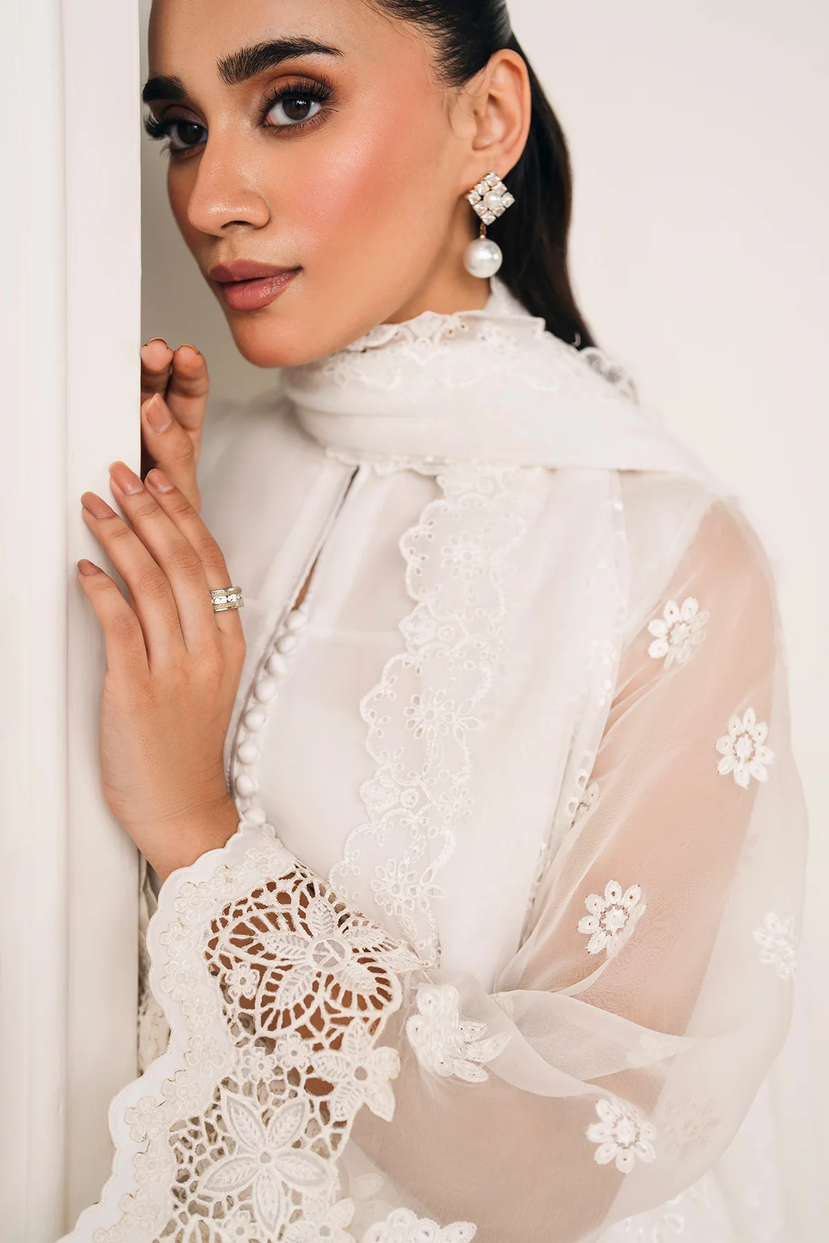 EMBROIDERED CHIFFON DUPATTA 73 - Image 5