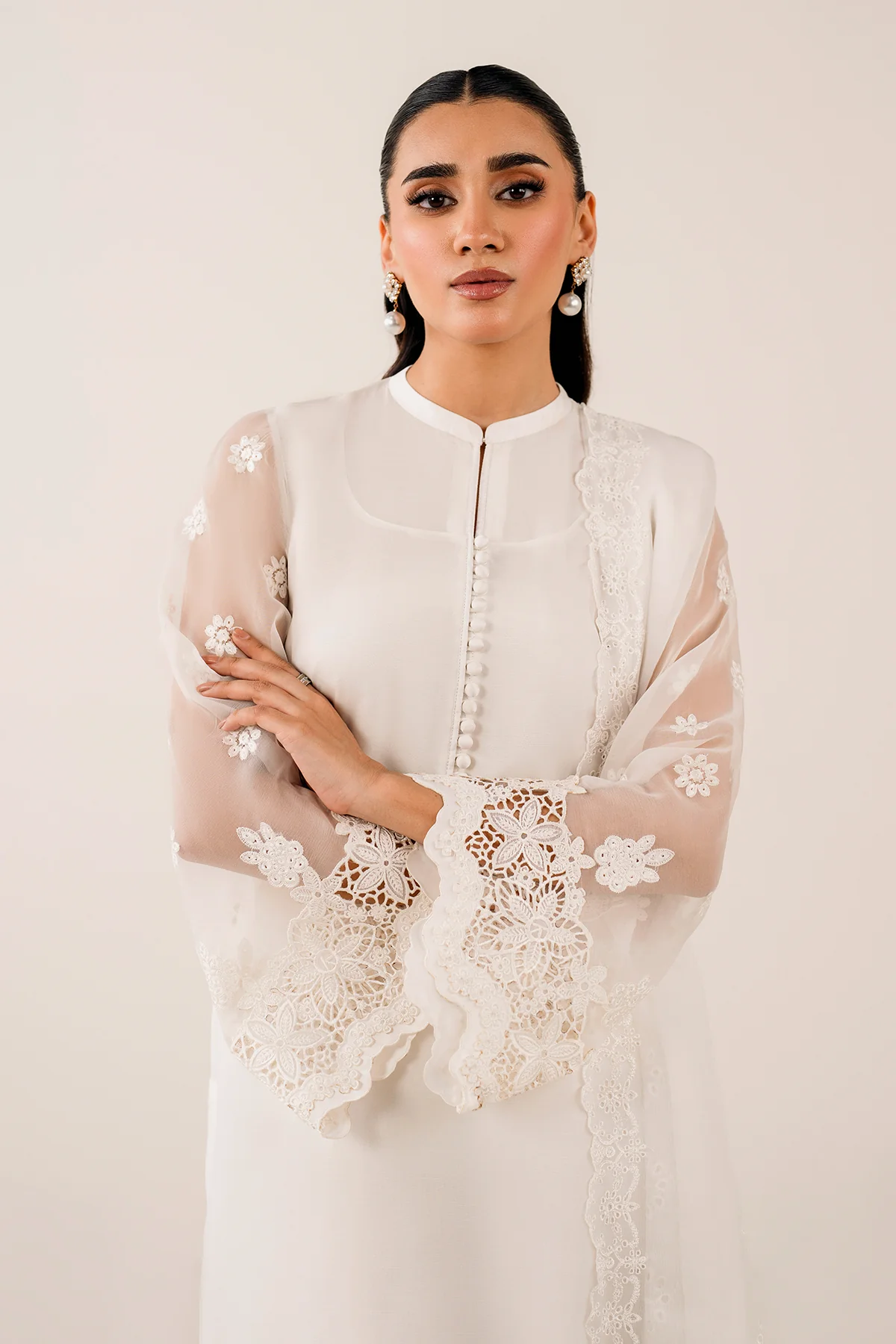 EMBROIDERED CHIFFON DUPATTA 73 - Image 6