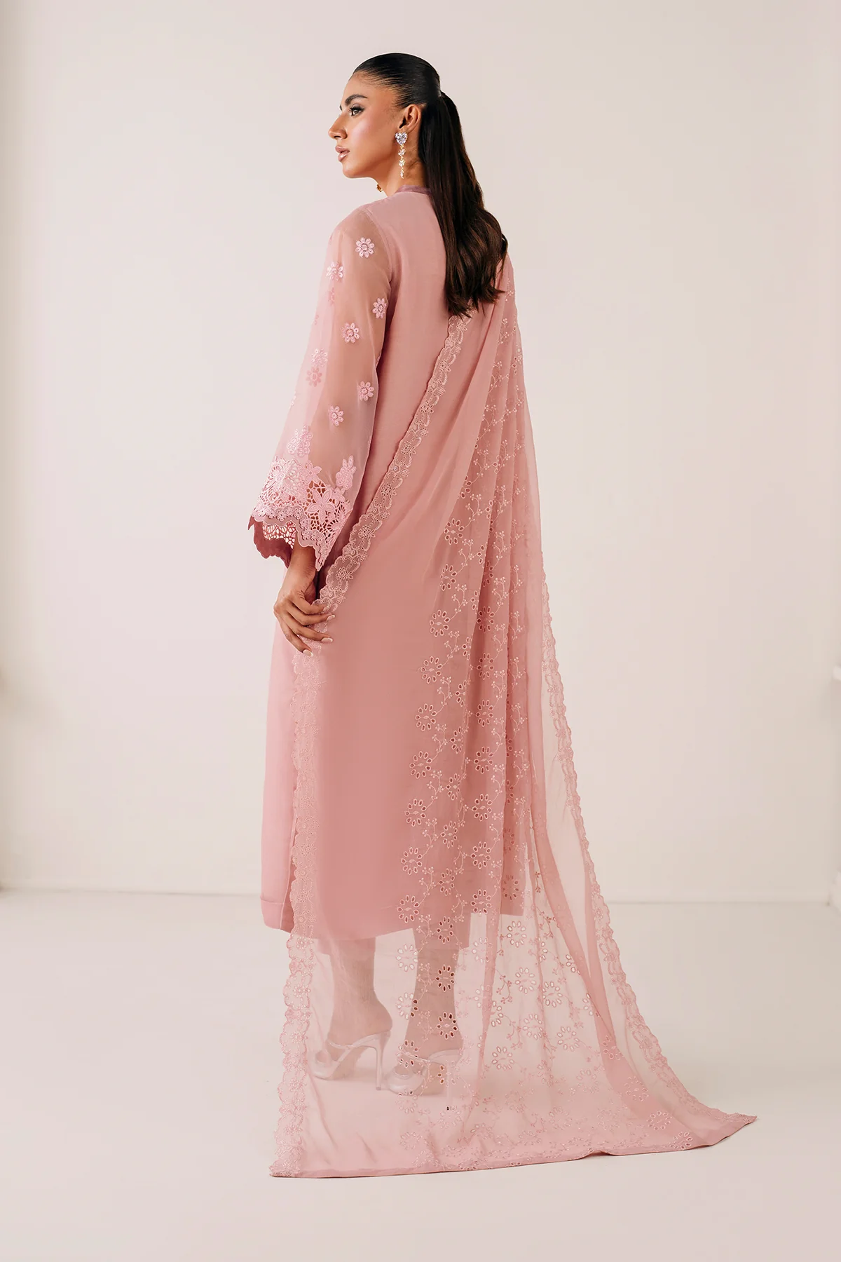 EMBROIDERED CHIFFON DUPATTA 74 - Image 2