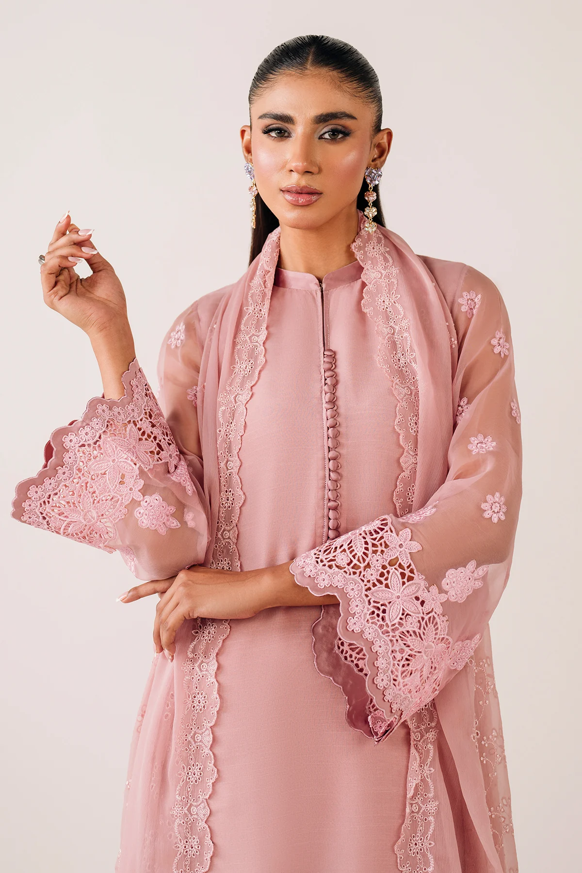 EMBROIDERED CHIFFON DUPATTA 74 - Image 3