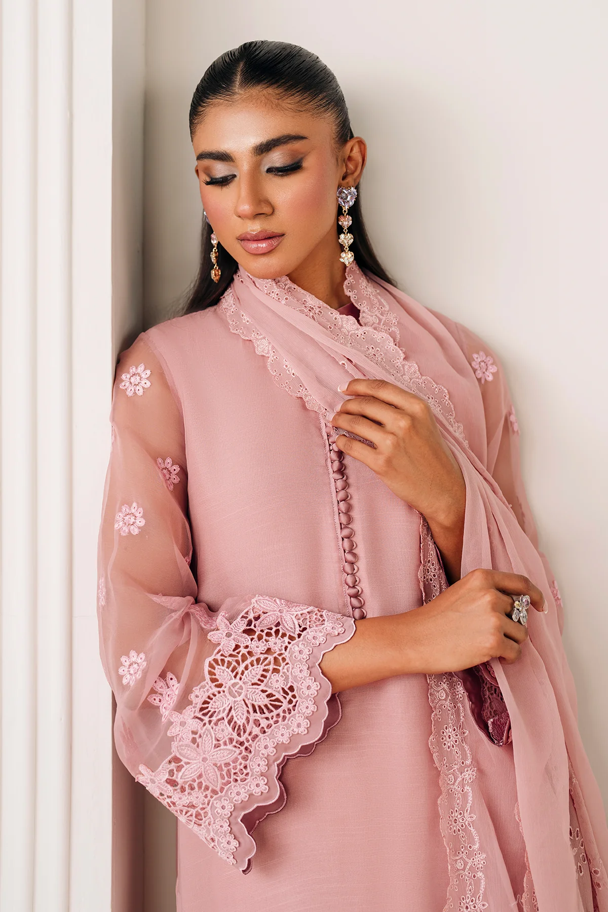 EMBROIDERED CHIFFON DUPATTA 74 - Image 5
