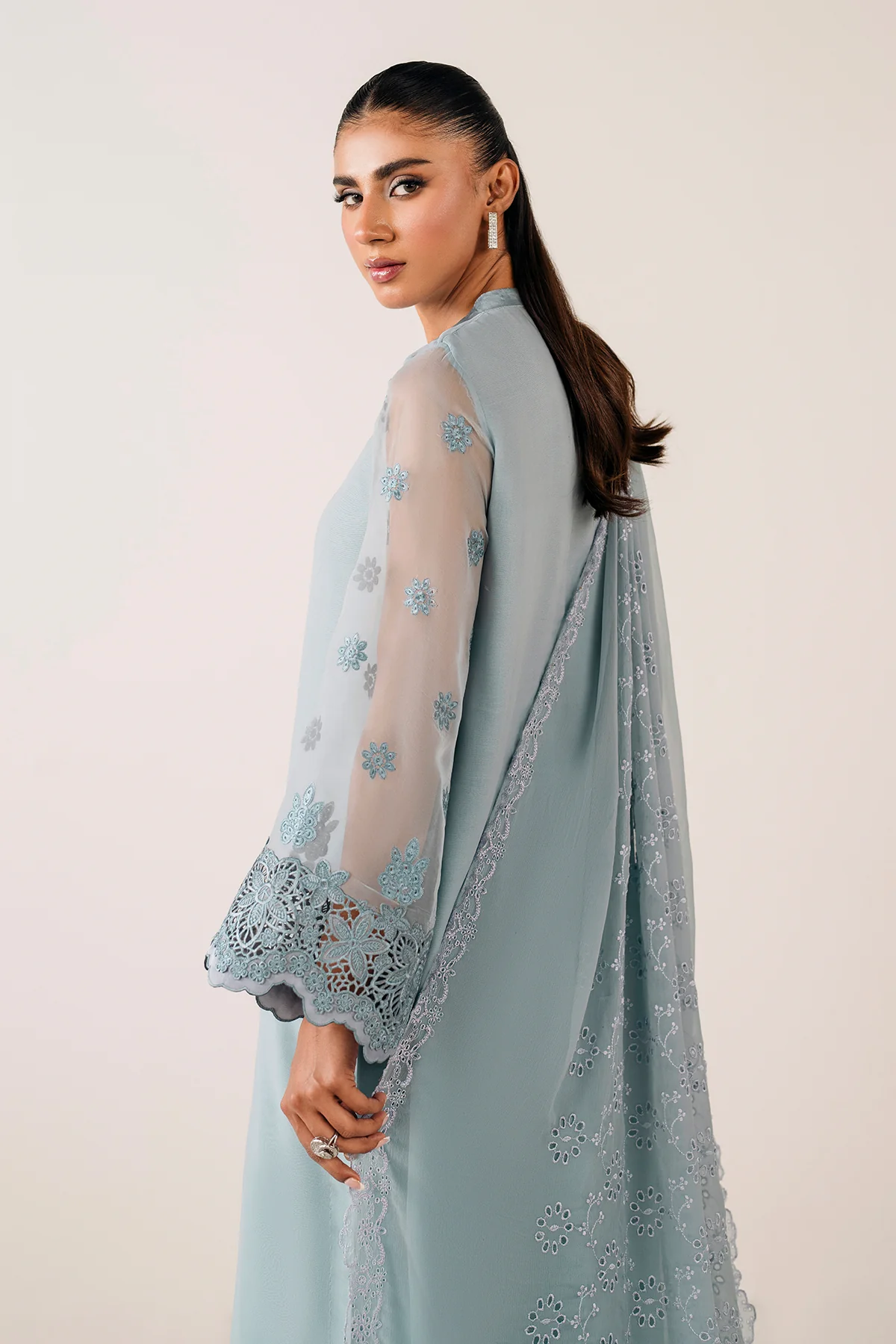 EMBROIDERED CHIFFON DUPATTA 75 - Image 4