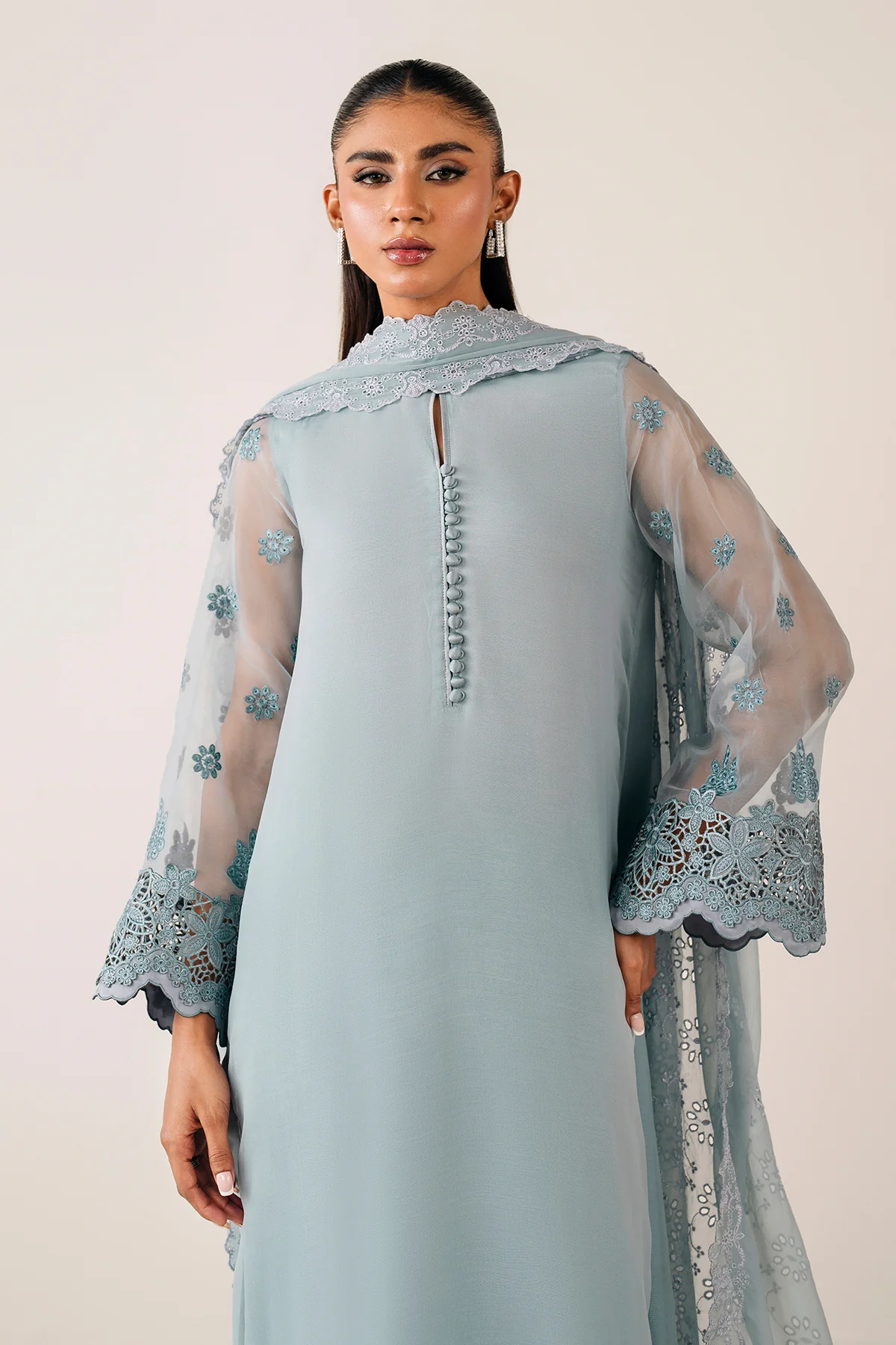 EMBROIDERED CHIFFON DUPATTA 75 - Image 5