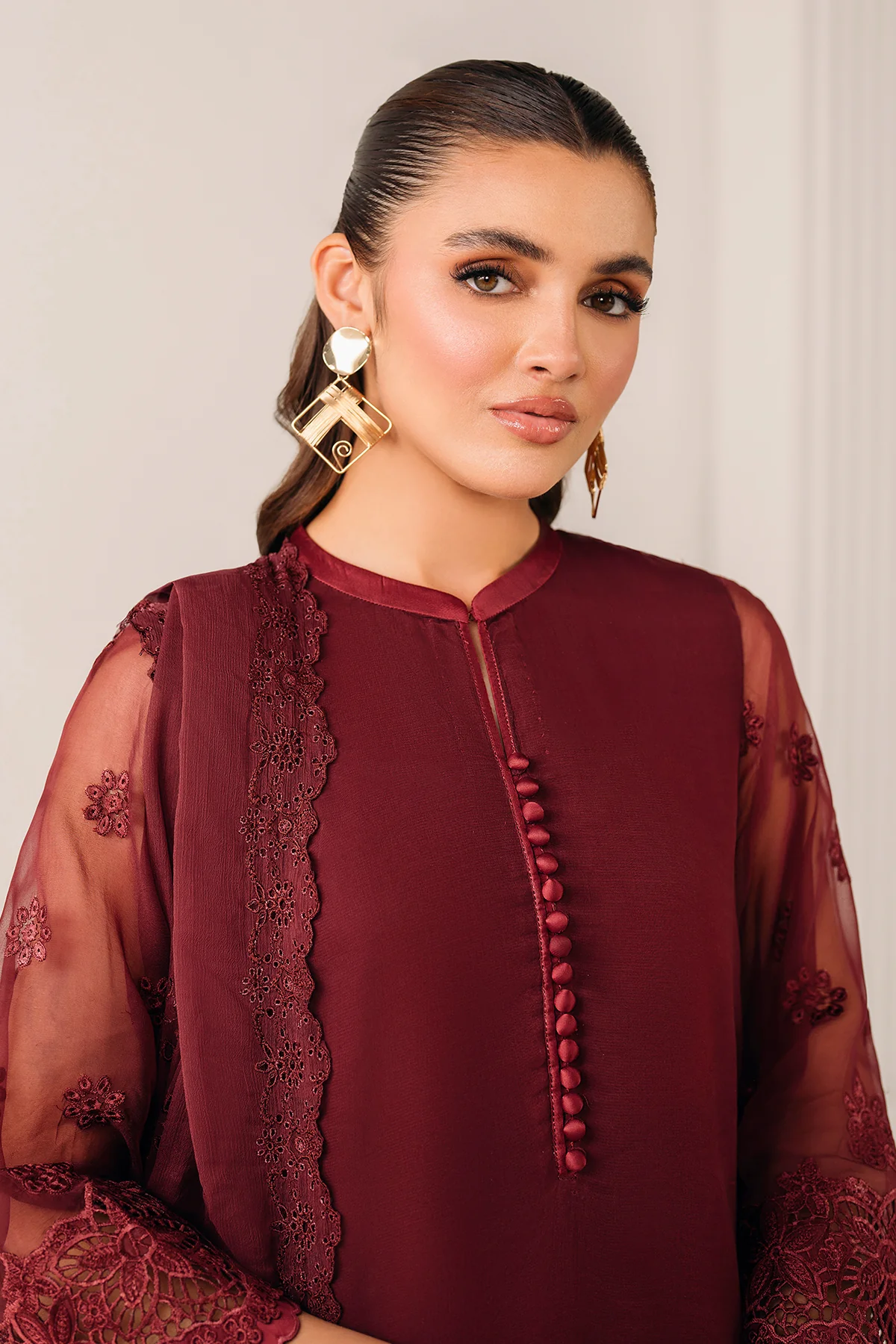 EMBROIDERED CHIFFON DUPATTA 76 - Image 4