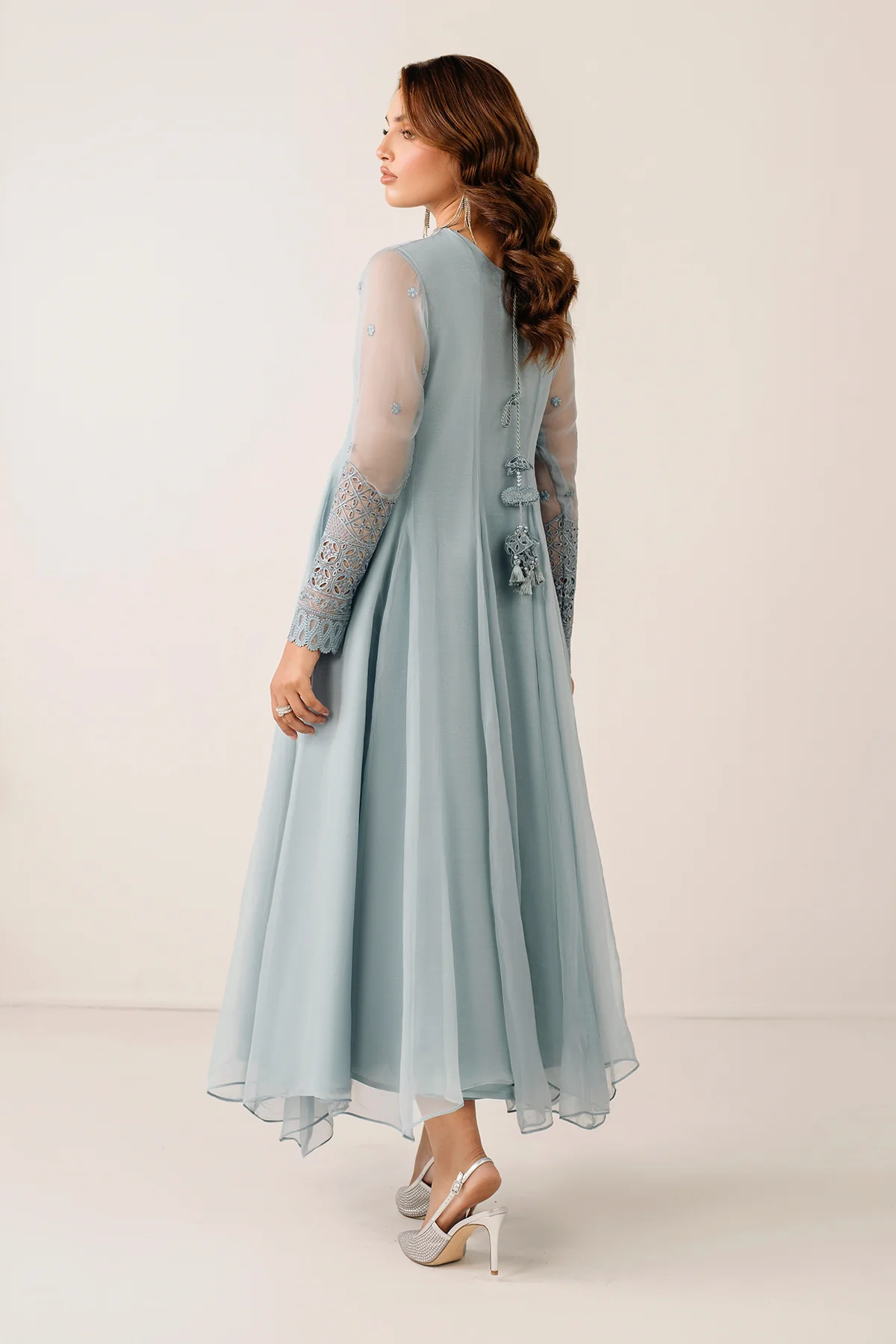 EMBROIDERED CHIFFON FROCK PR-1123 - Image 2