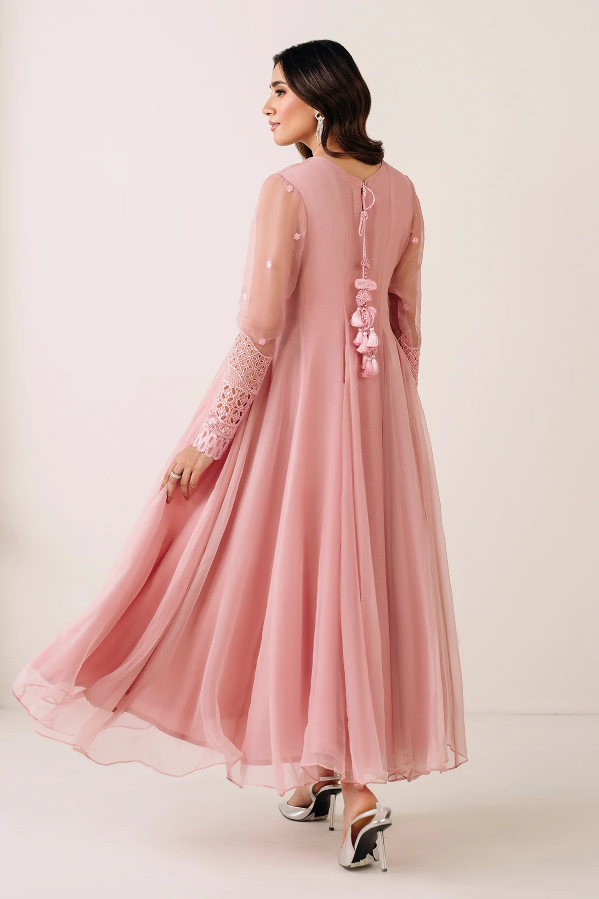 EMBROIDERED CHIFFON FROCK PR-1124 - Image 2