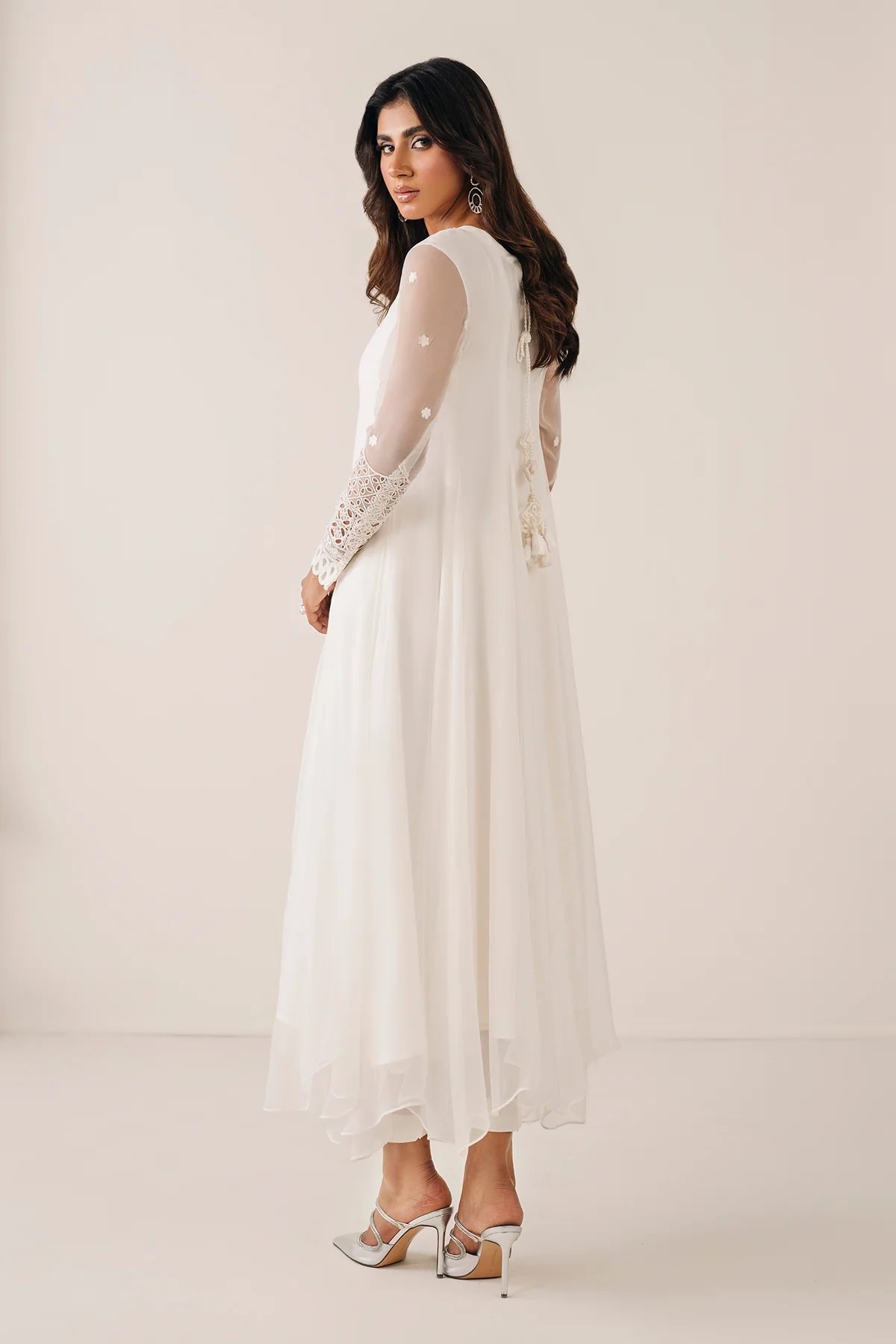 EMBROIDERED CHIFFON FROCK PR-1125 - Image 2