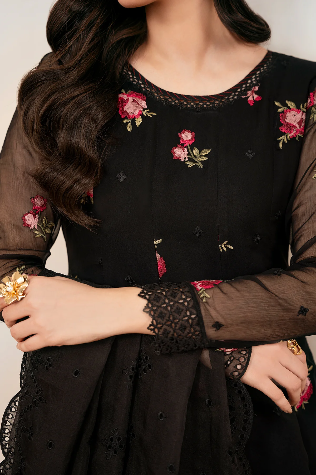 EMBROIDERED CHIFFON PR-1052 - Image 4