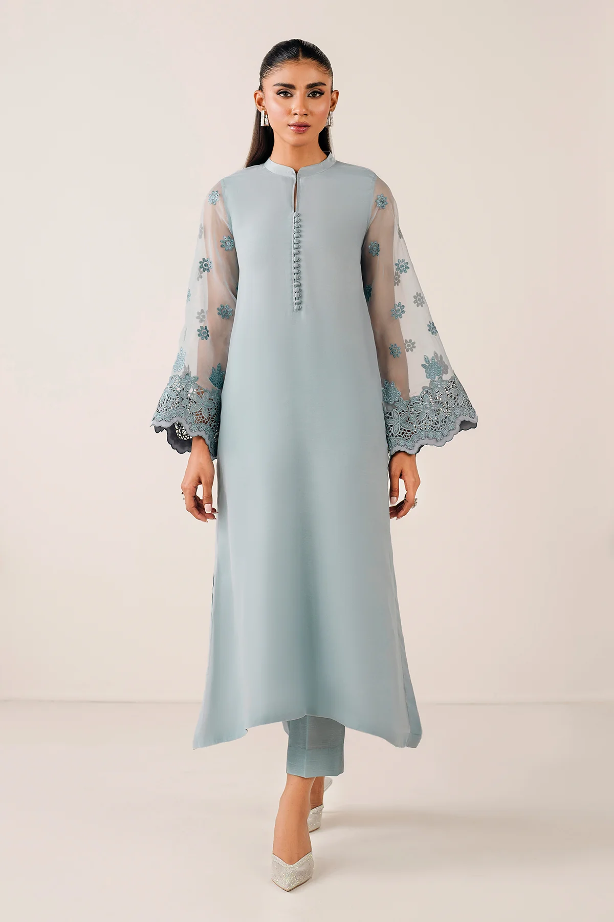 EMBROIDERED CHIFFON PR-1132