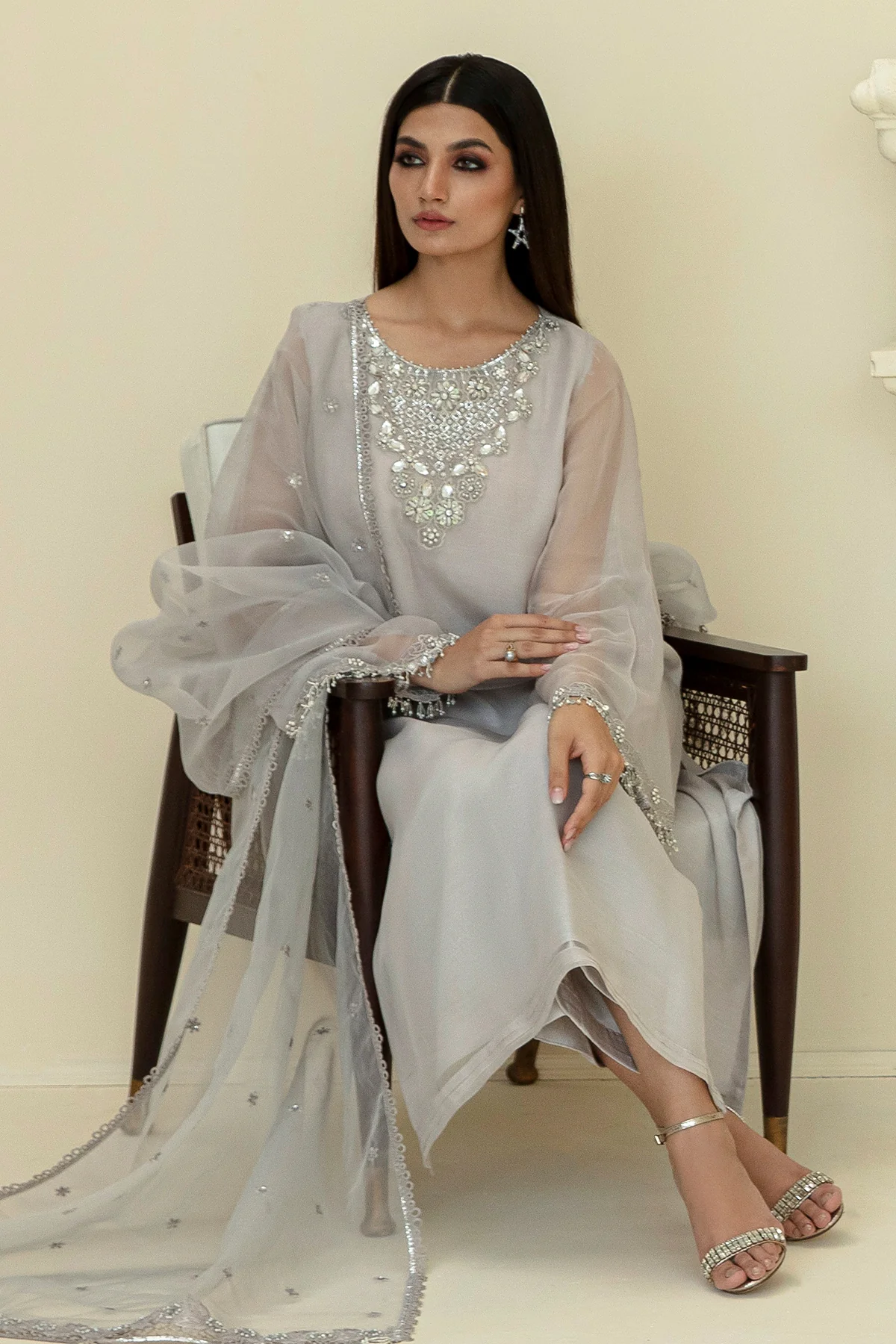 EMBROIDERED CHIFFON PR-824 - Image 5