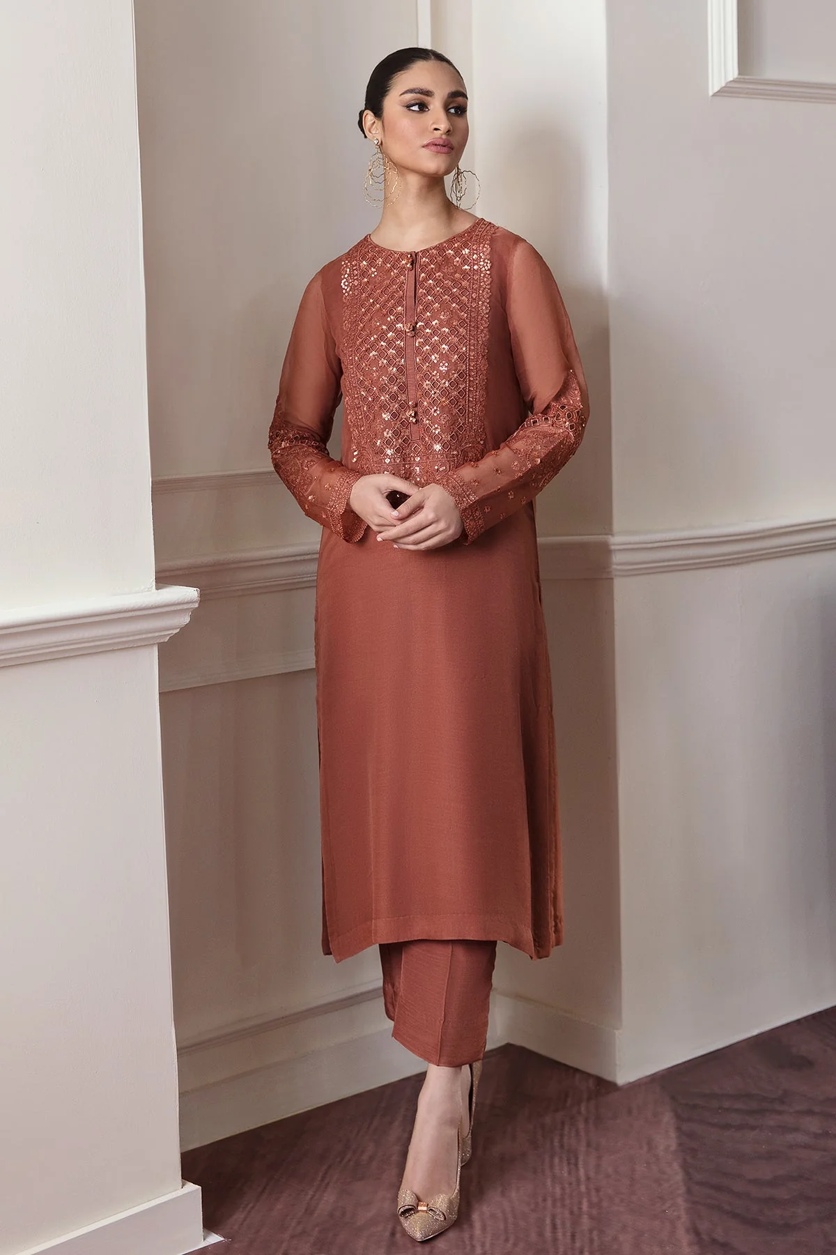EMBROIDERED CHIFFON SF-296 - Image 8