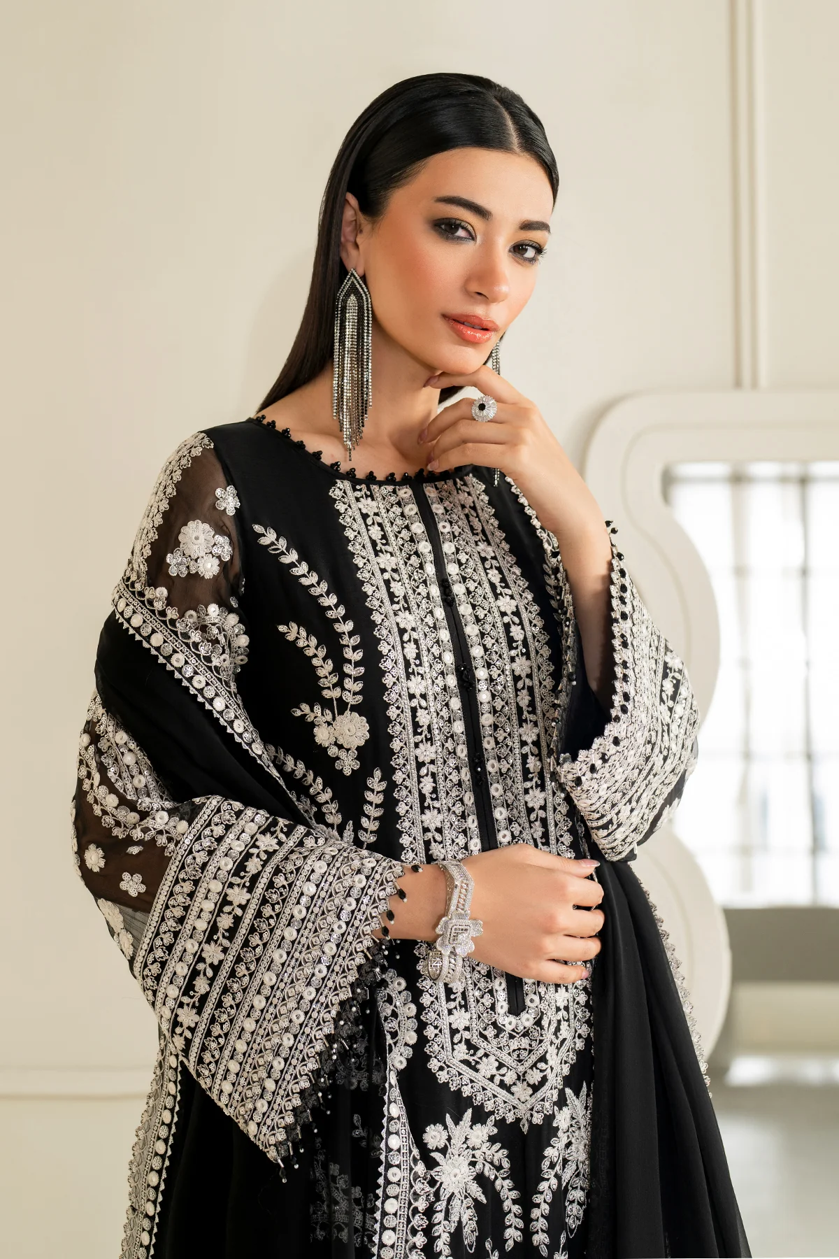 EMBROIDERED CHIFFON SF-4158 - Image 4