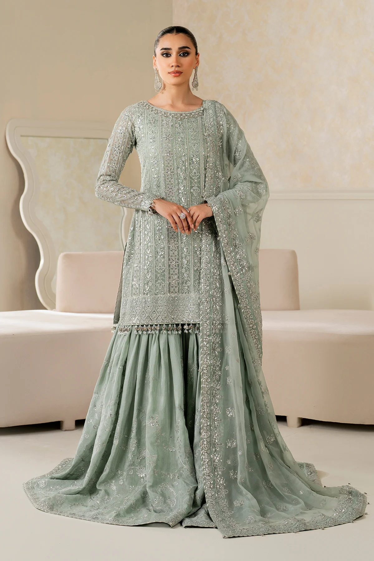 EMBROIDERED CHIFFON SF-4160