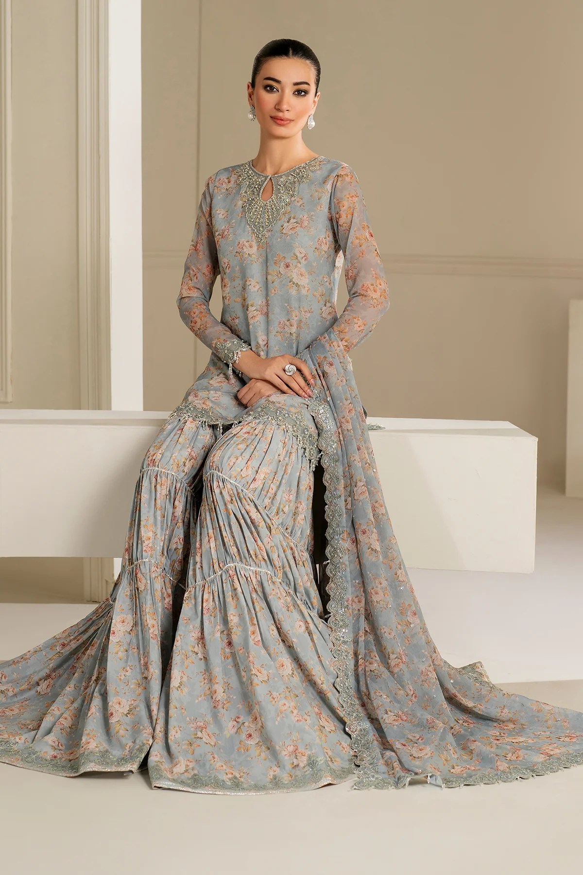 EMBROIDERED CHIFFON SF-4165 - Image 6