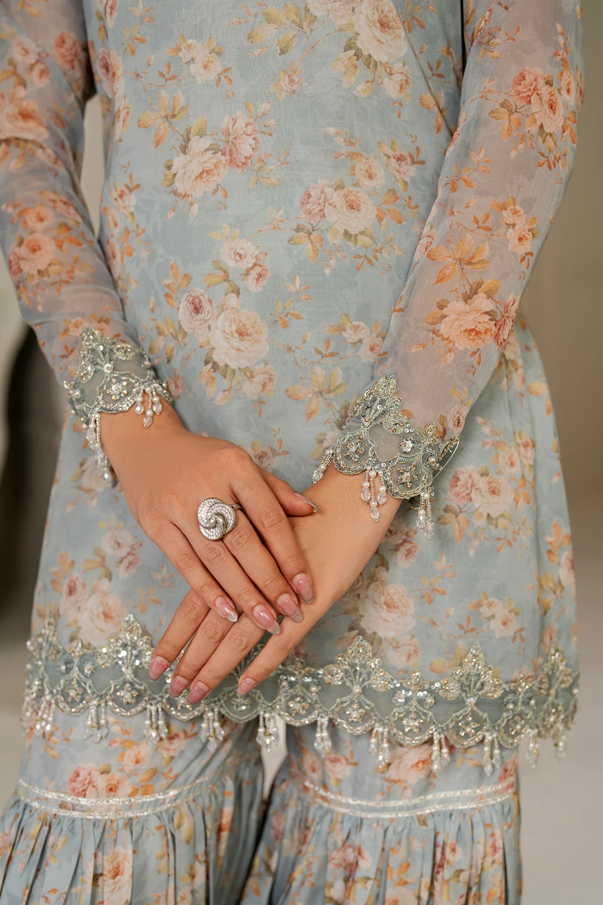 EMBROIDERED CHIFFON SF-4165 - Image 8