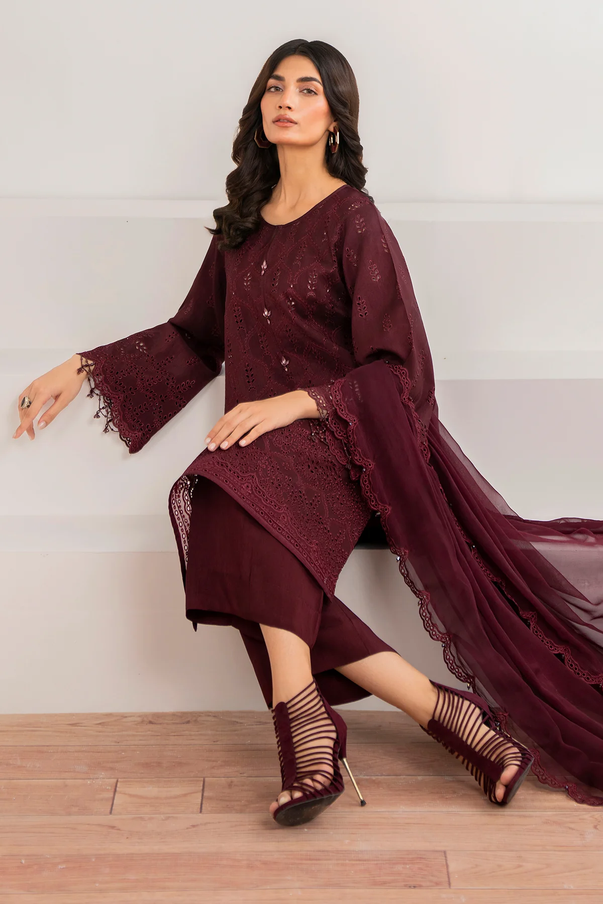EMBROIDERED CHIFFON UF-690 - Image 5