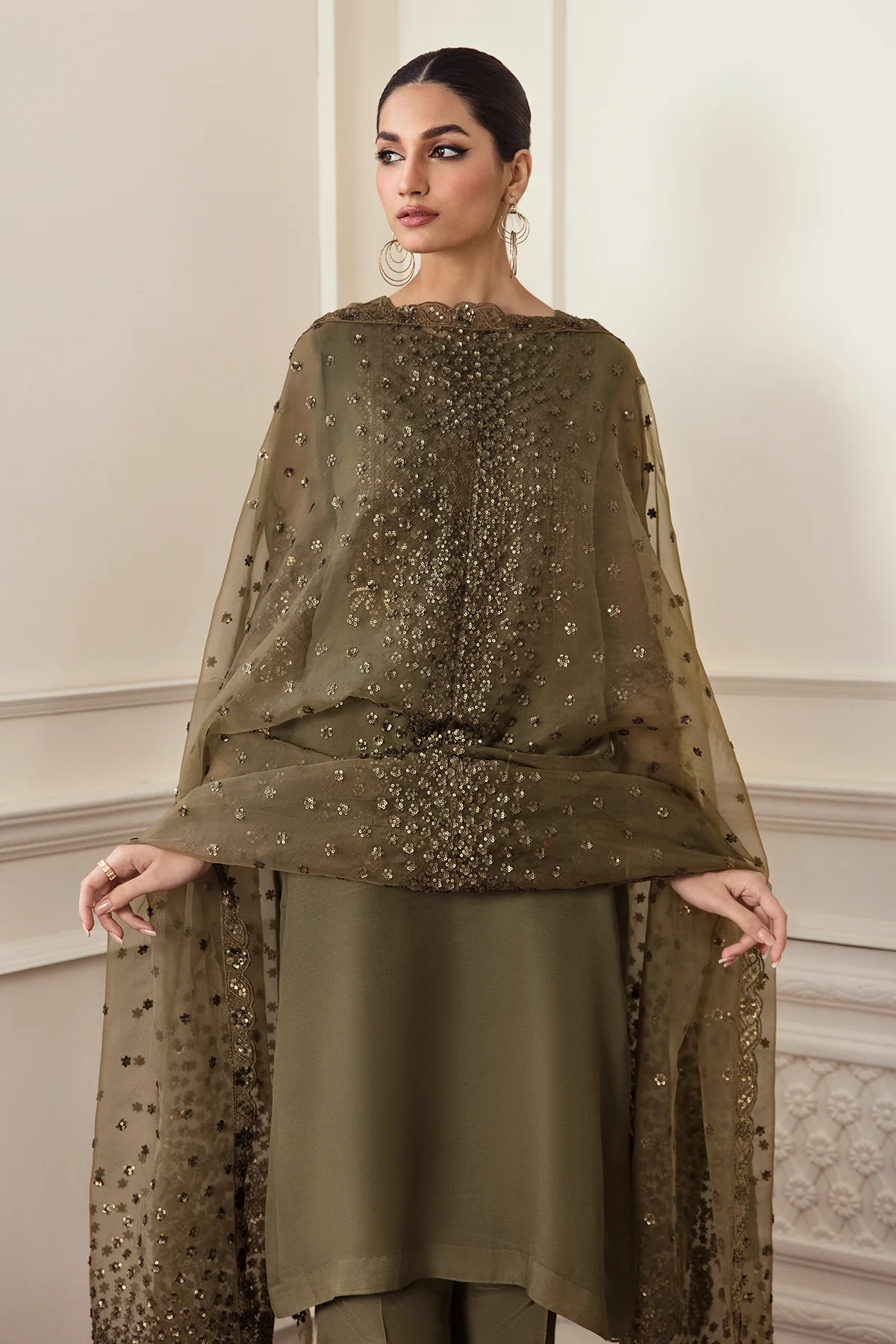 EMBROIDERED CHIFFON UF-295 - Image 3