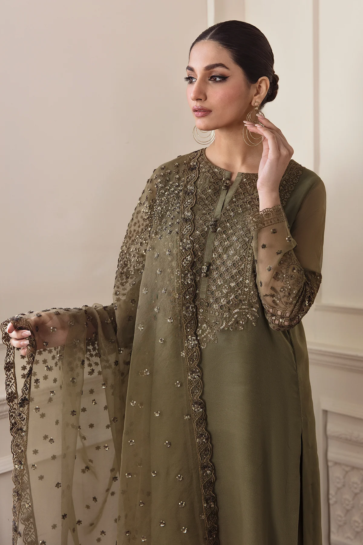 EMBROIDERED CHIFFON UF-295 - Image 4