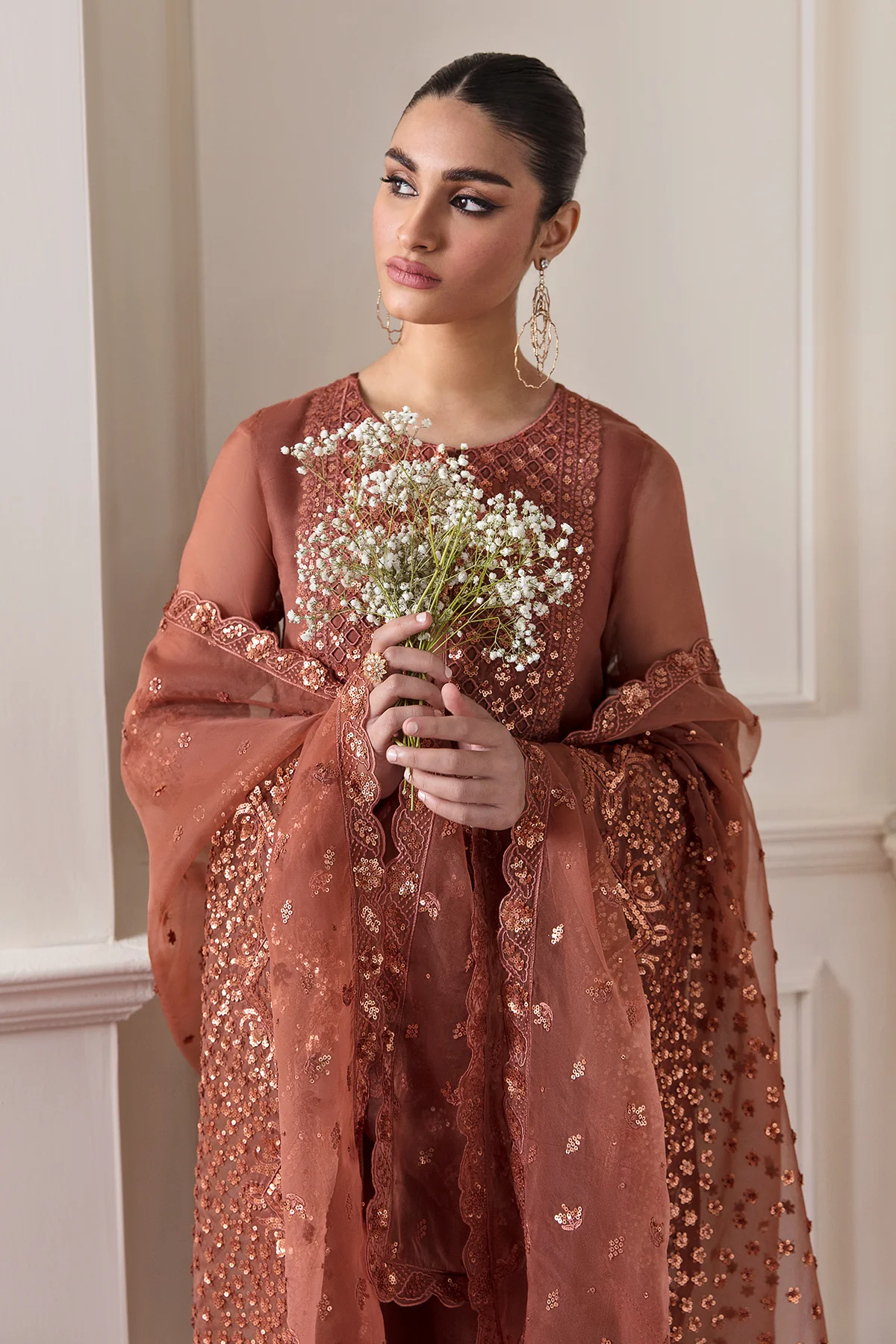 EMBROIDERED CHIFFON UF-296 - Image 2