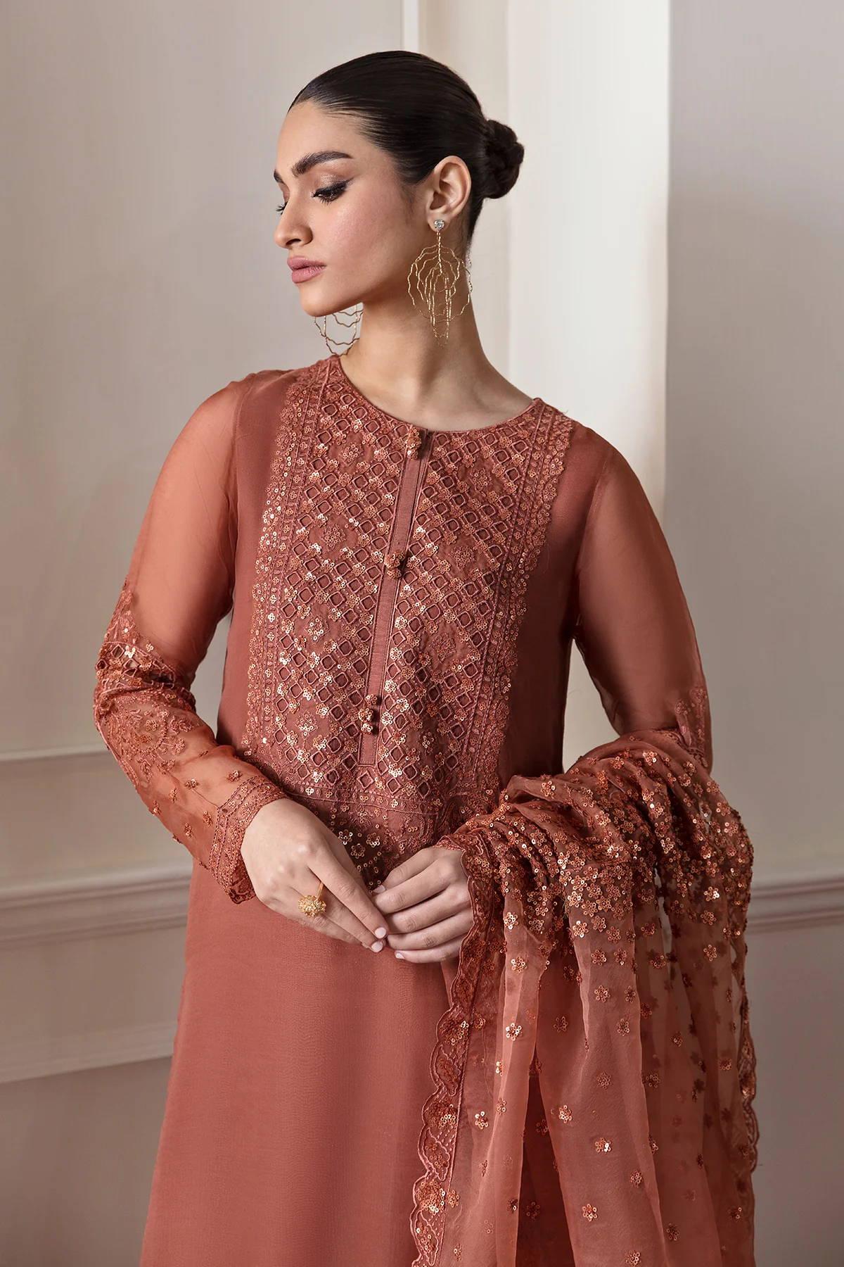 EMBROIDERED CHIFFON UF-296 - Image 4