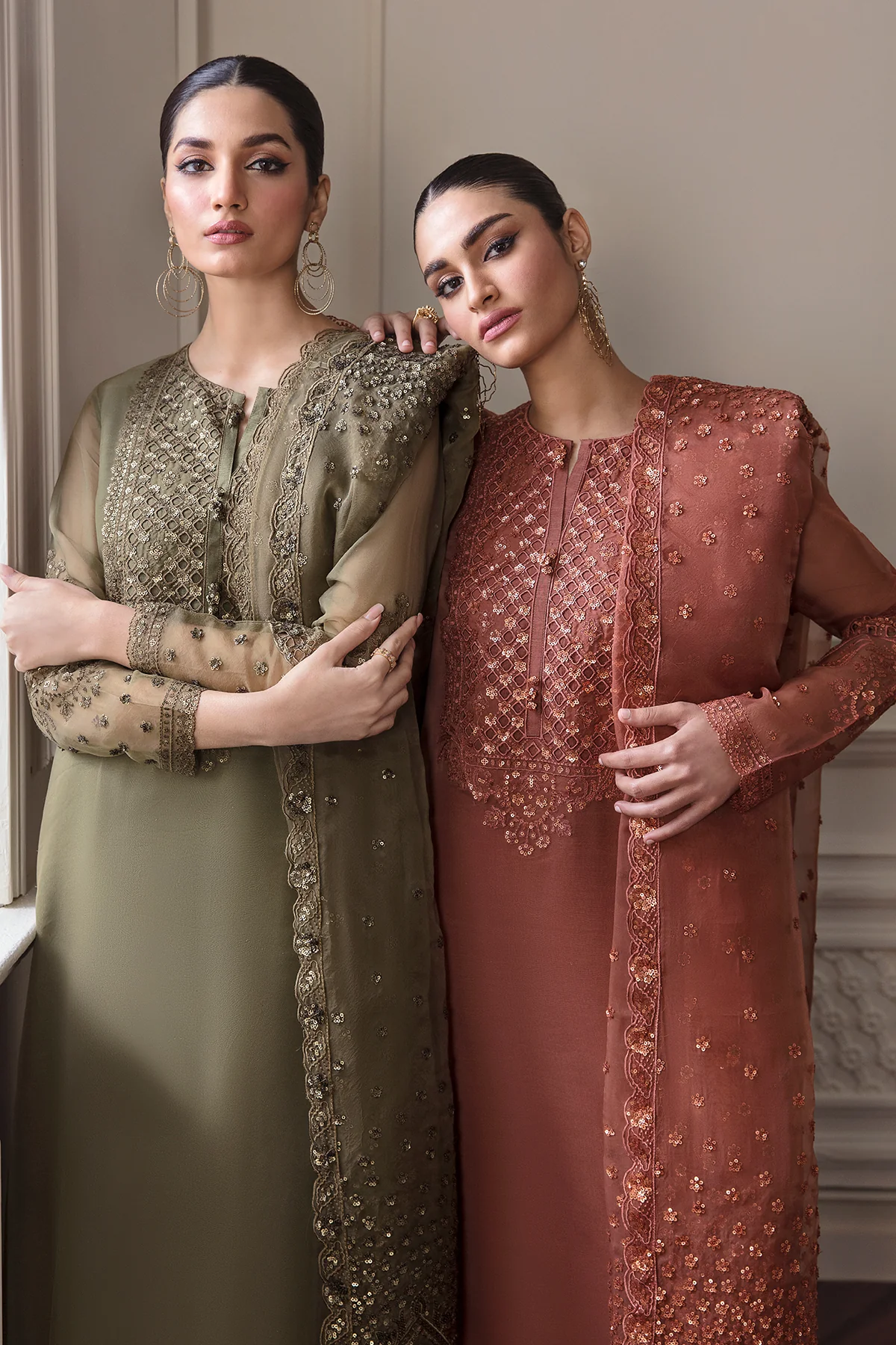 EMBROIDERED CHIFFON UF-296 - Image 5