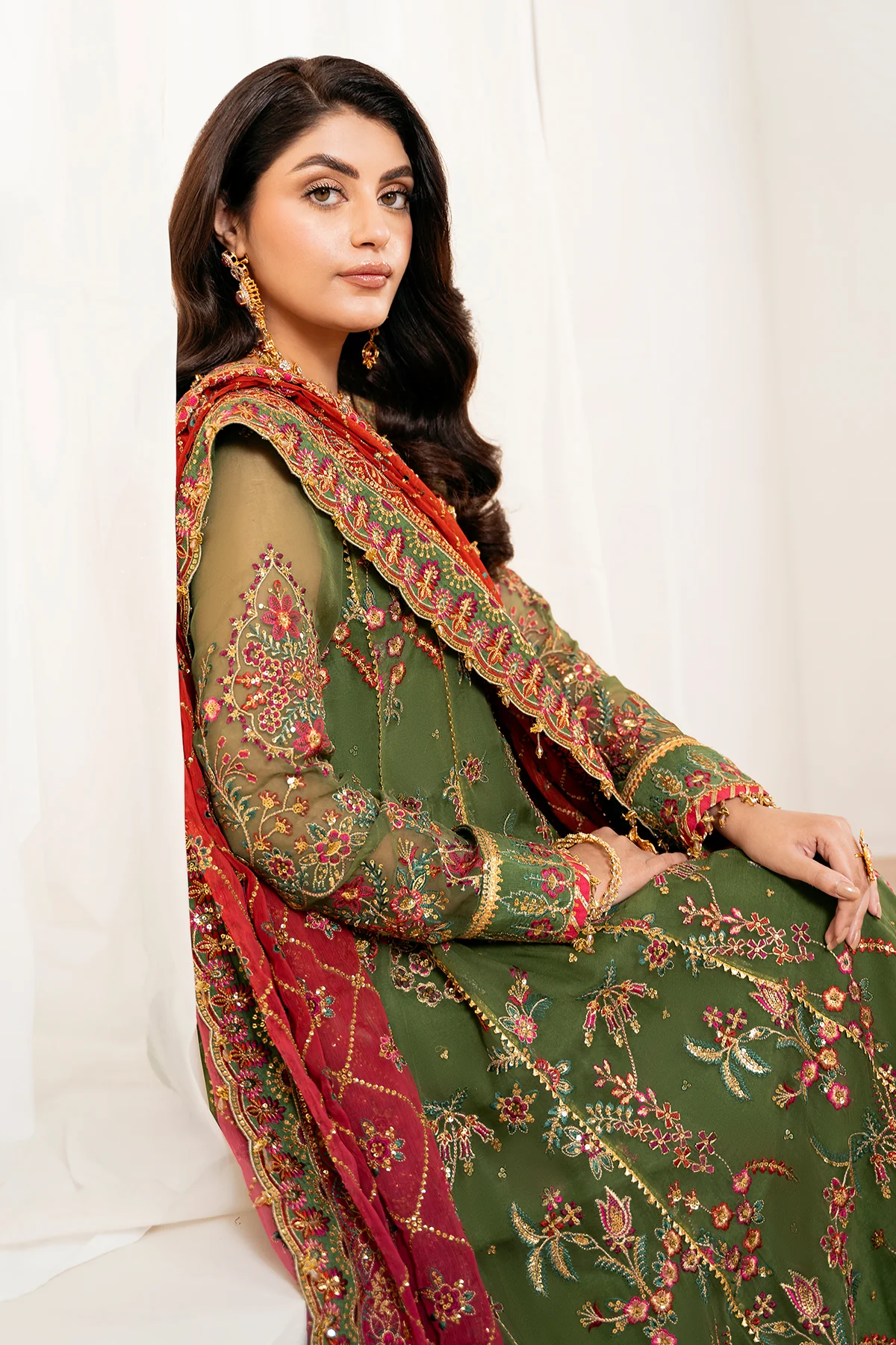 EMBROIDERED CHIFFON UF-4037 - Image 5