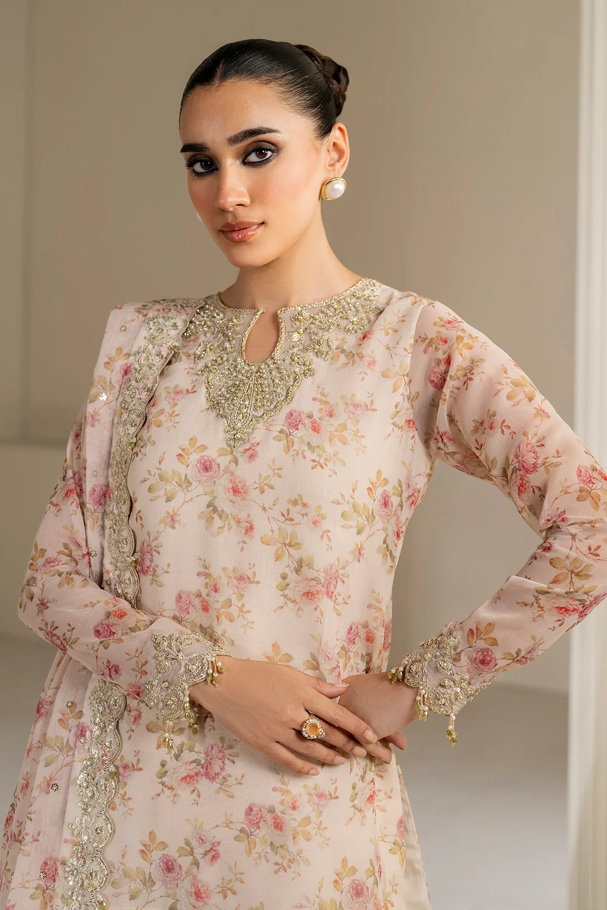EMBROIDERED CHIFFON UF-4164 - Image 4