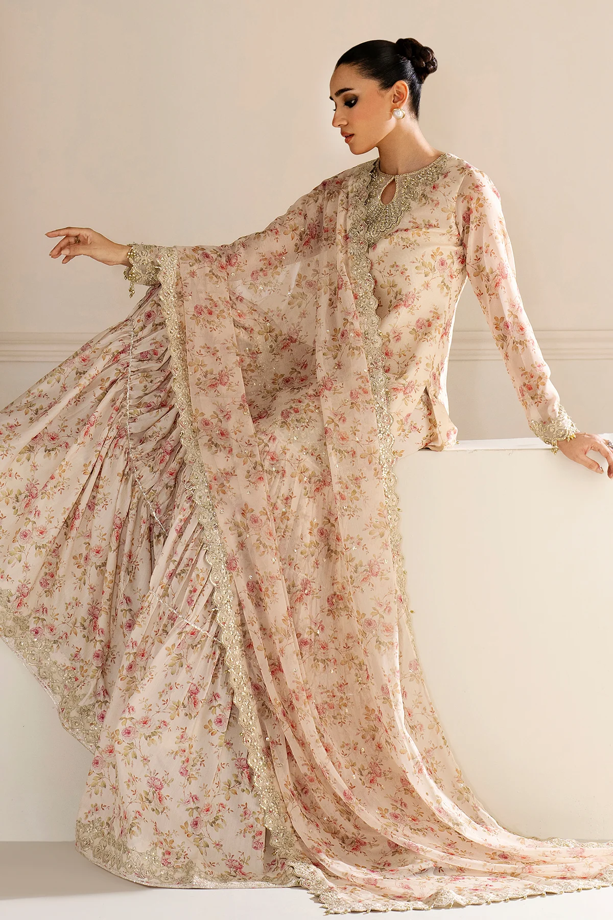 EMBROIDERED CHIFFON UF-4164 - Image 5