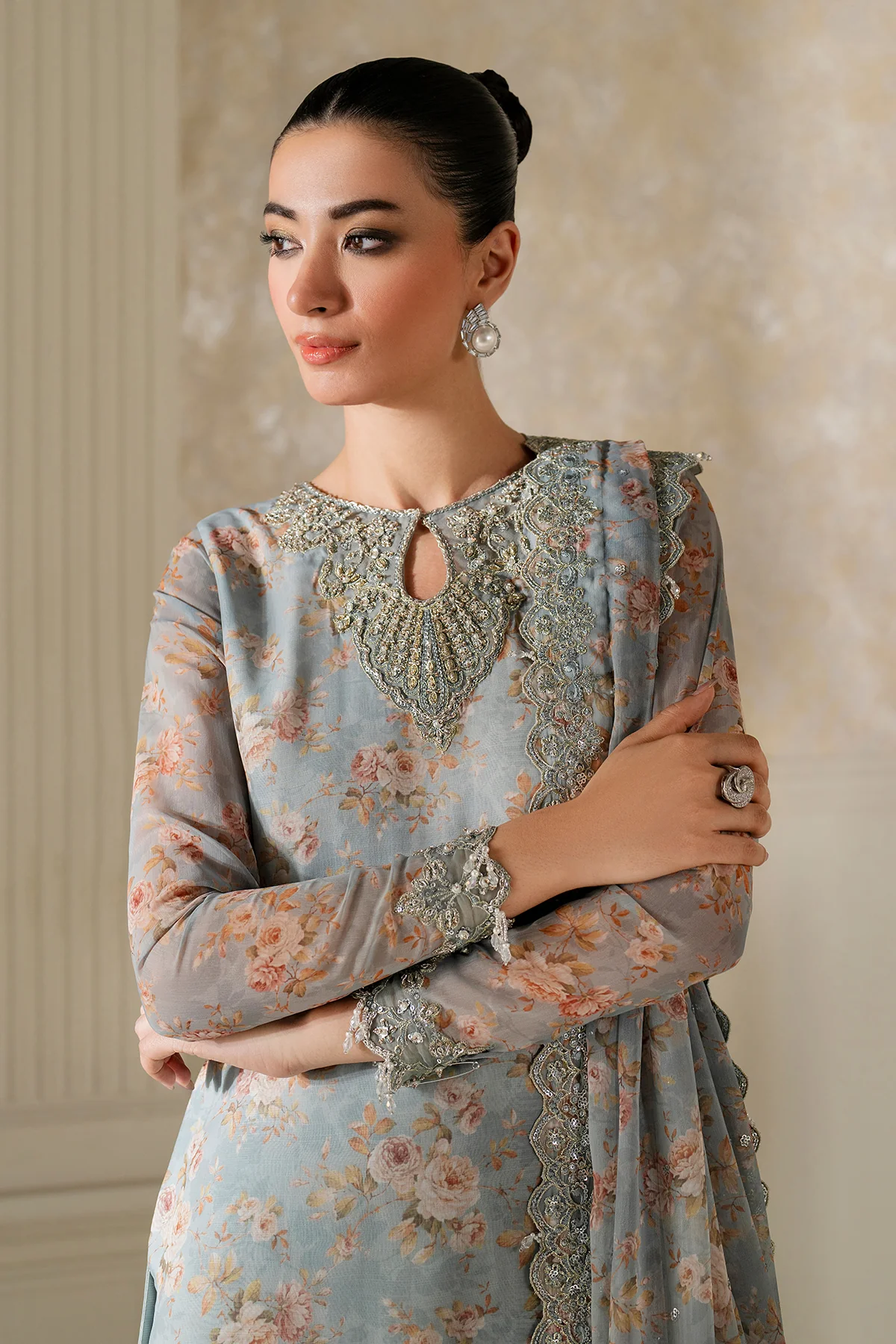 EMBROIDERED CHIFFON UF-4165 - Image 5
