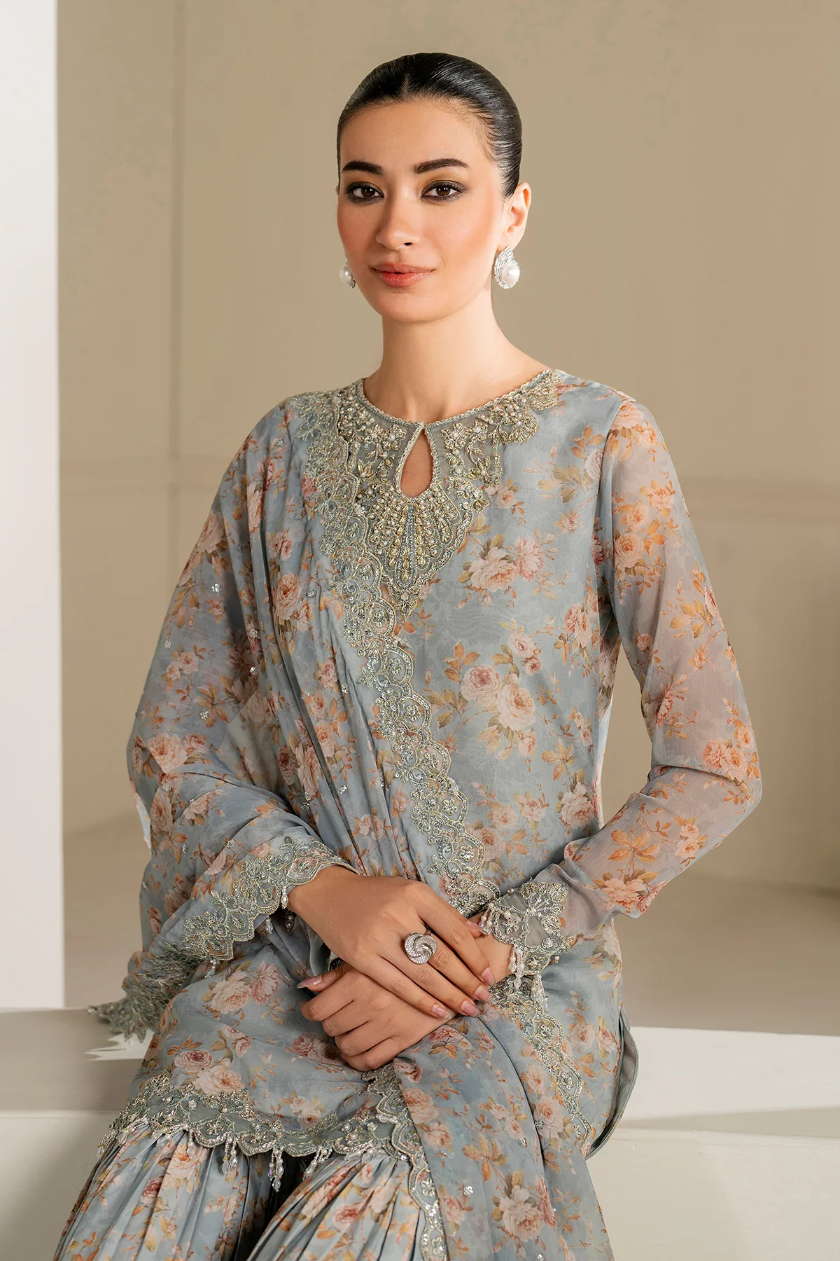 EMBROIDERED CHIFFON UF-4165 - Image 7