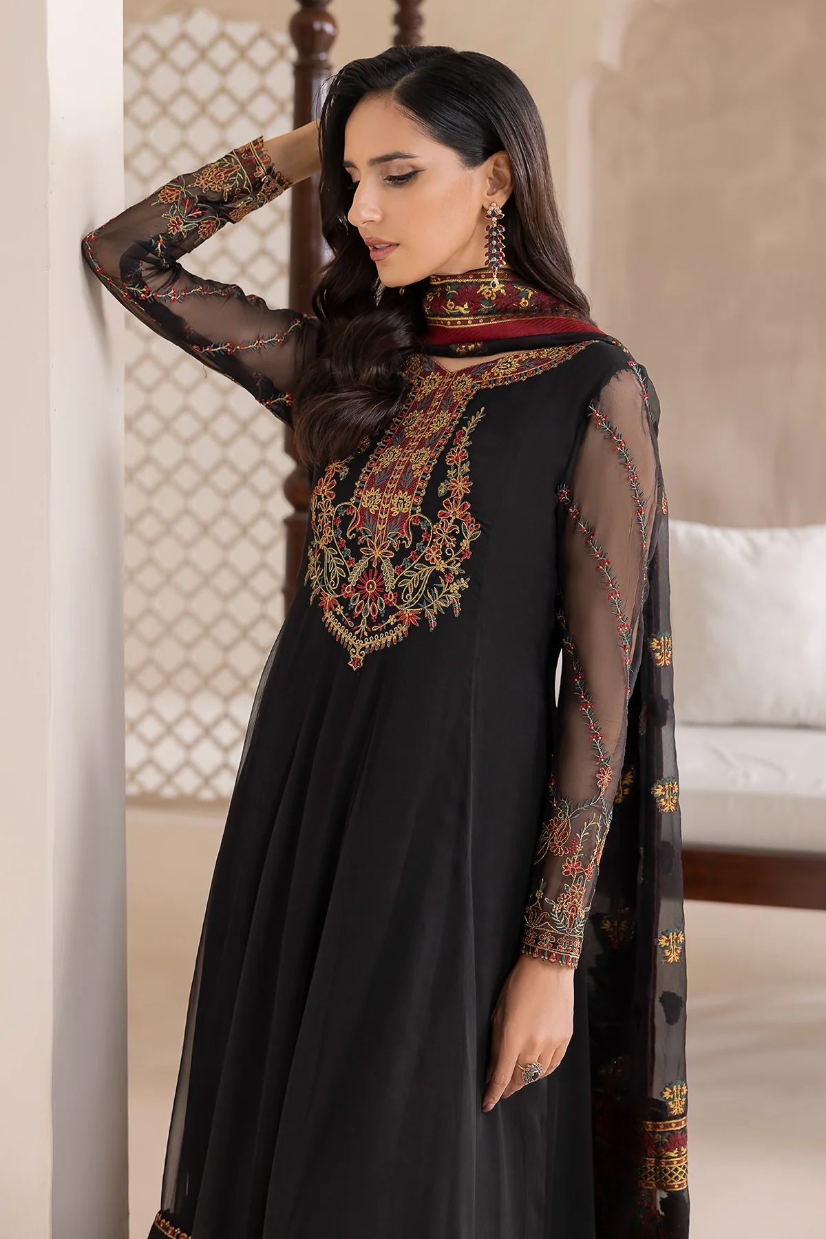 EMBROIDERED CHIFFON UF-417 - Image 4
