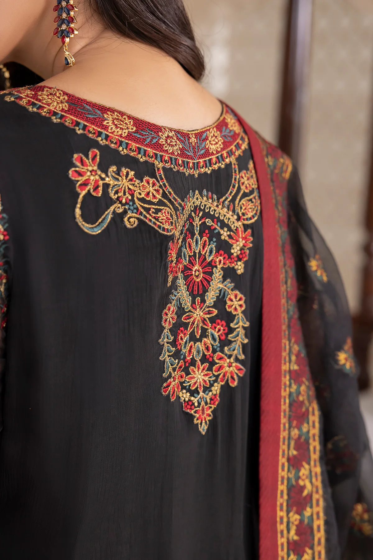 EMBROIDERED CHIFFON UF-417 - Image 5