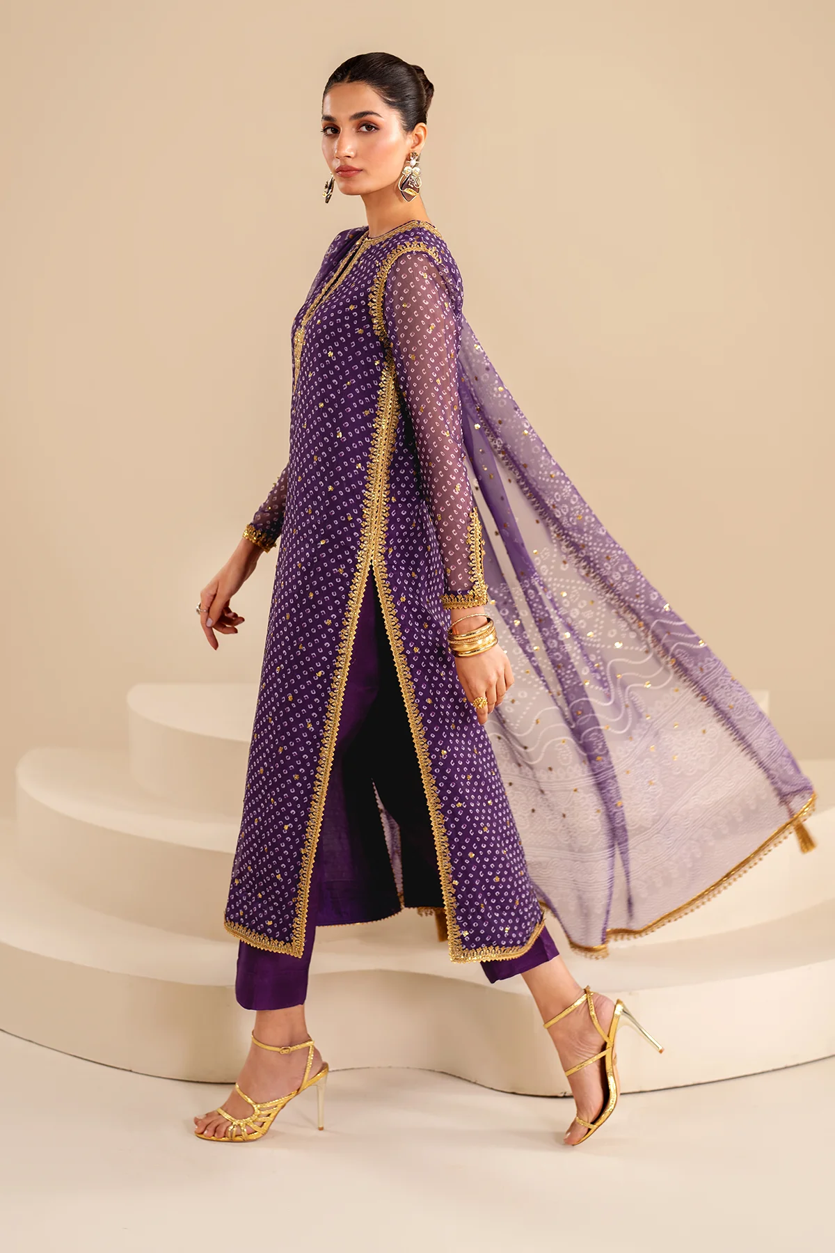 EMBROIDERED CHIFFON UF-625 - Image 5