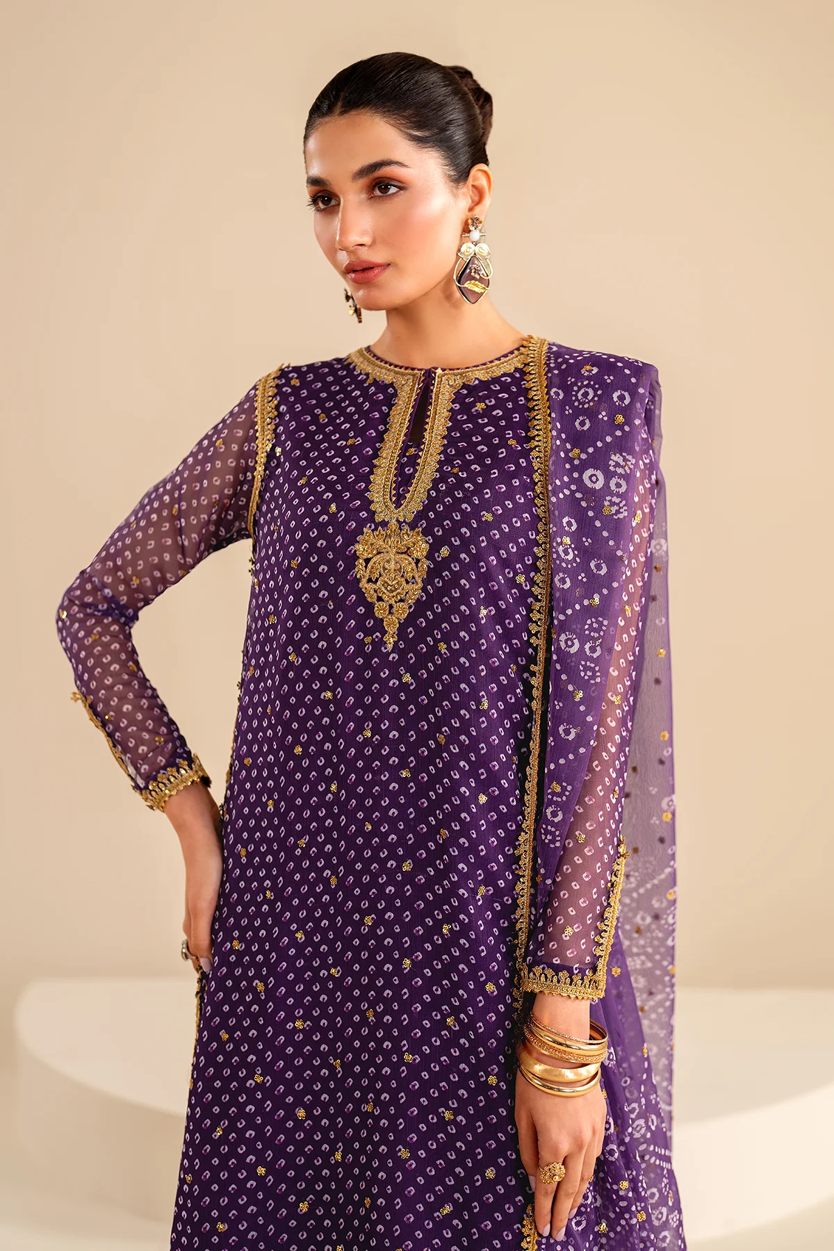 EMBROIDERED CHIFFON UF-625 - Image 6
