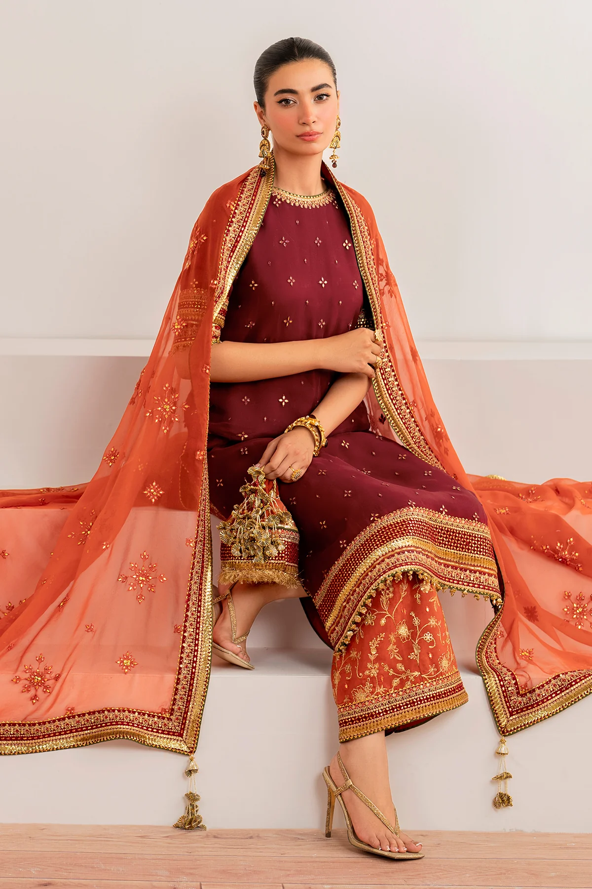 EMBROIDERED CHIFFON UF-698 - Image 5