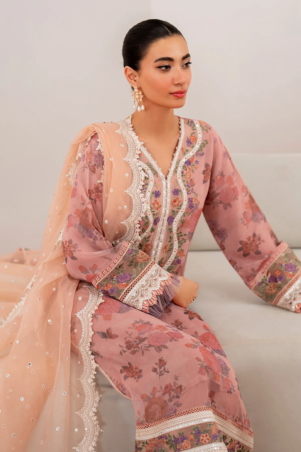 EMBROIDERED CHIFFON UF-705 - Image 4