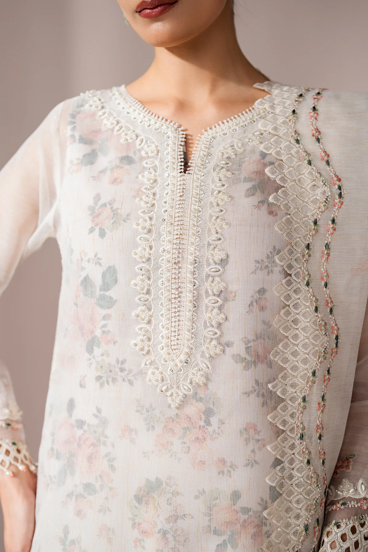 EMBROIDERED COTTON PATTI SF-4187 - Image 7