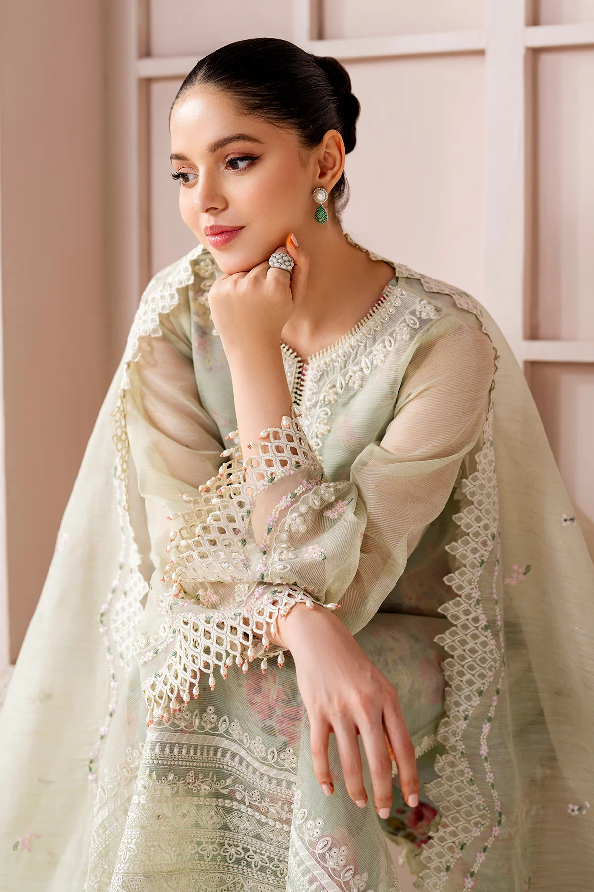 EMBROIDERED COTTON PATTI SF-4188 - Image 5