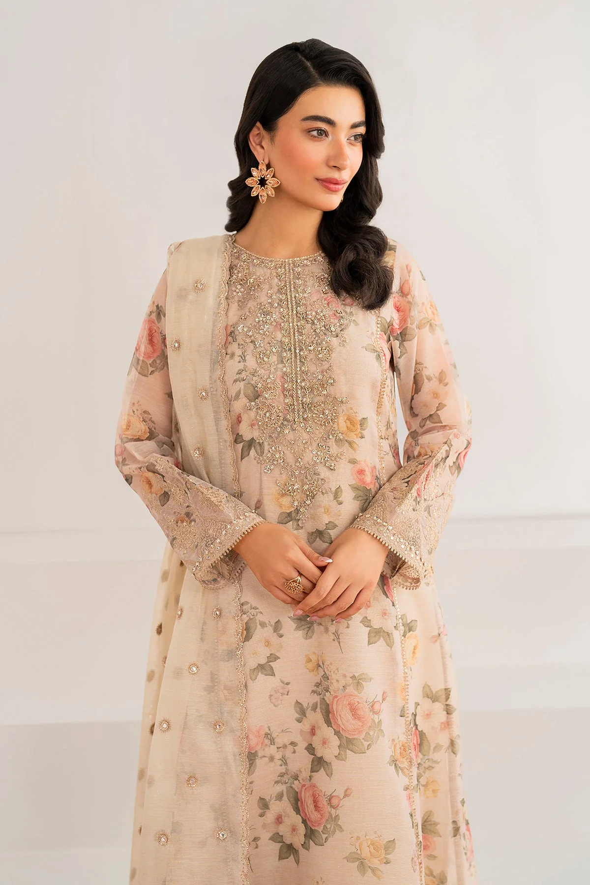 EMBROIDERED COTTON PATTI SF-691 - Image 4