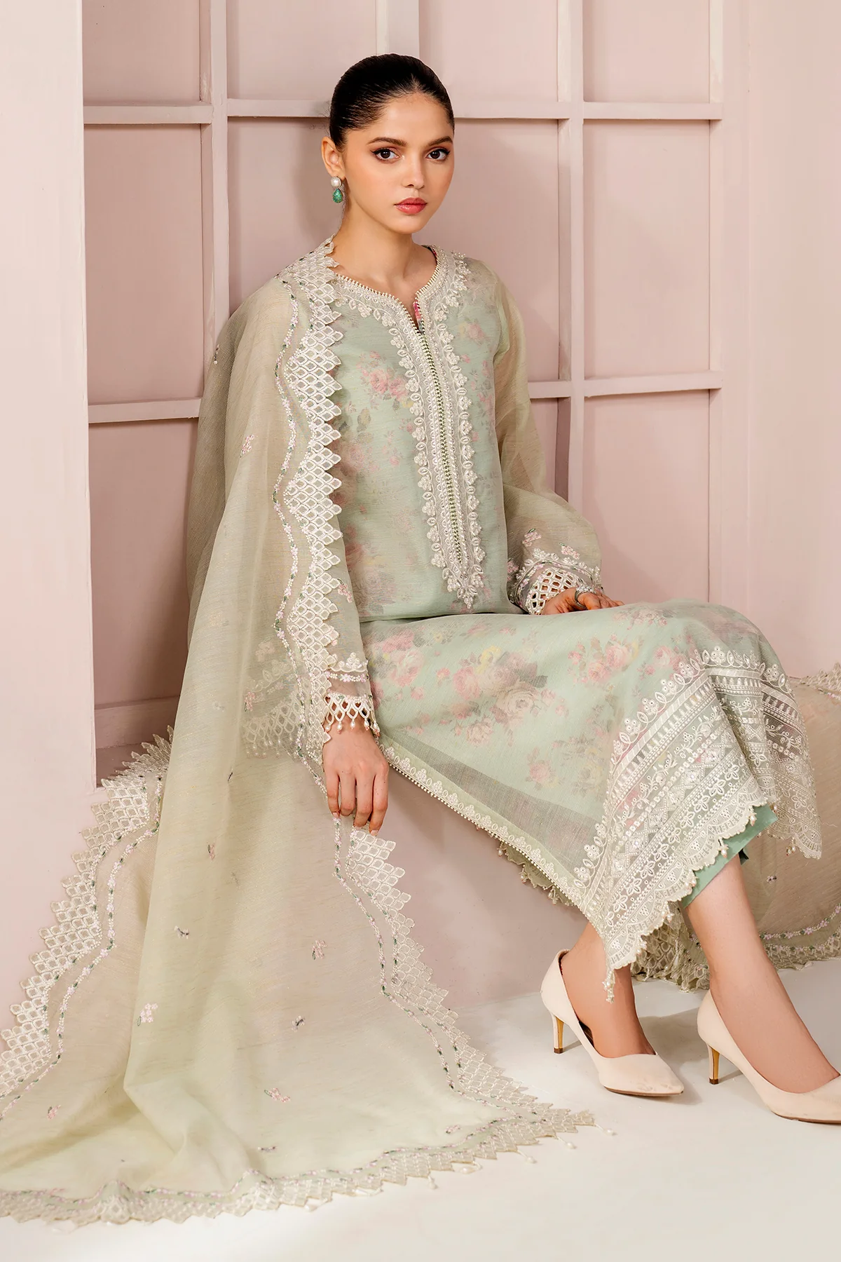 EMBROIDERED COTTON PATTI UF-4188 - Image 10