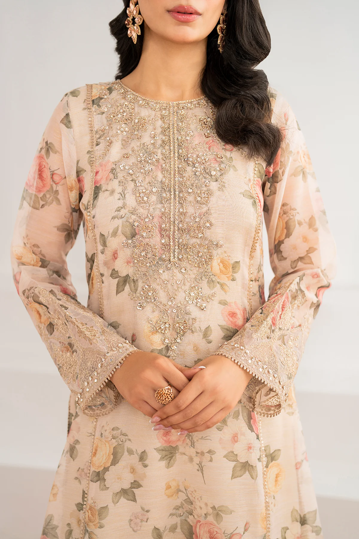 EMBROIDERED COTTON PATTI UF-691 - Image 6