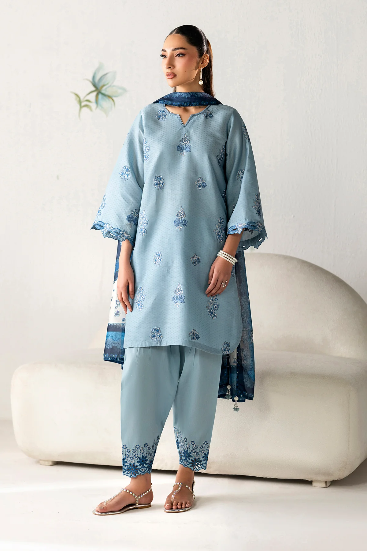 EMBROIDERED LAWN PR-1255