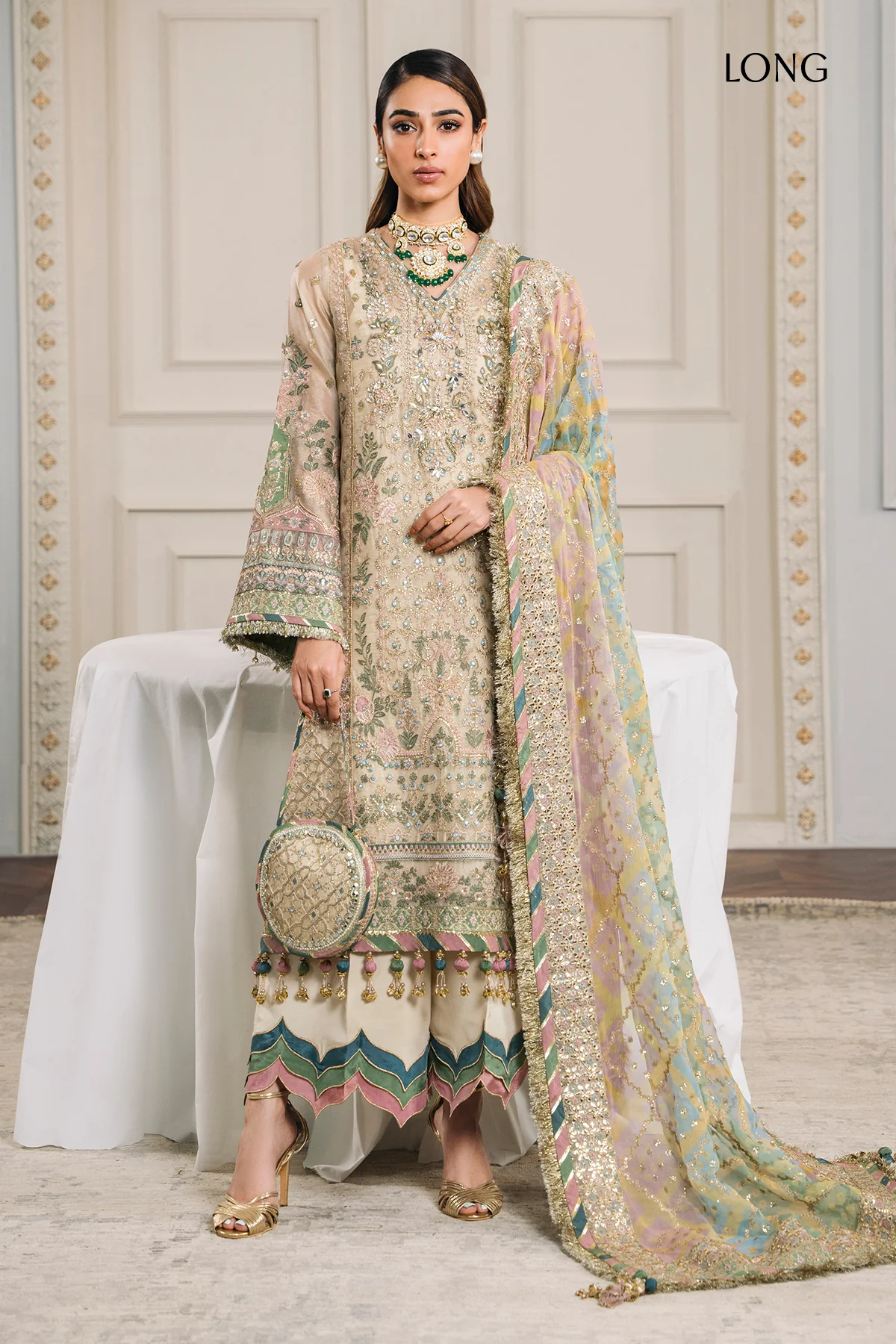 EMBROIDERED MASURI CH12-04 STITCHED - Image 4