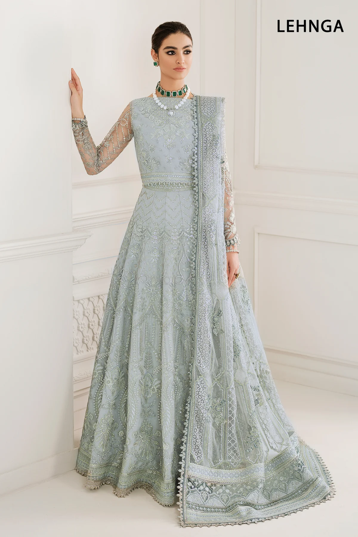 EMBROIDERED NET CH10-05 STITCHED - Image 3