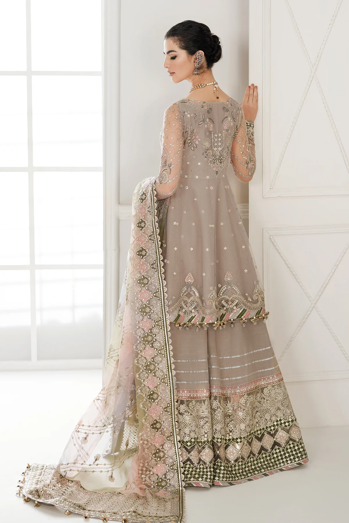 EMBROIDERED NET CH10-08 STITCHED - Image 5